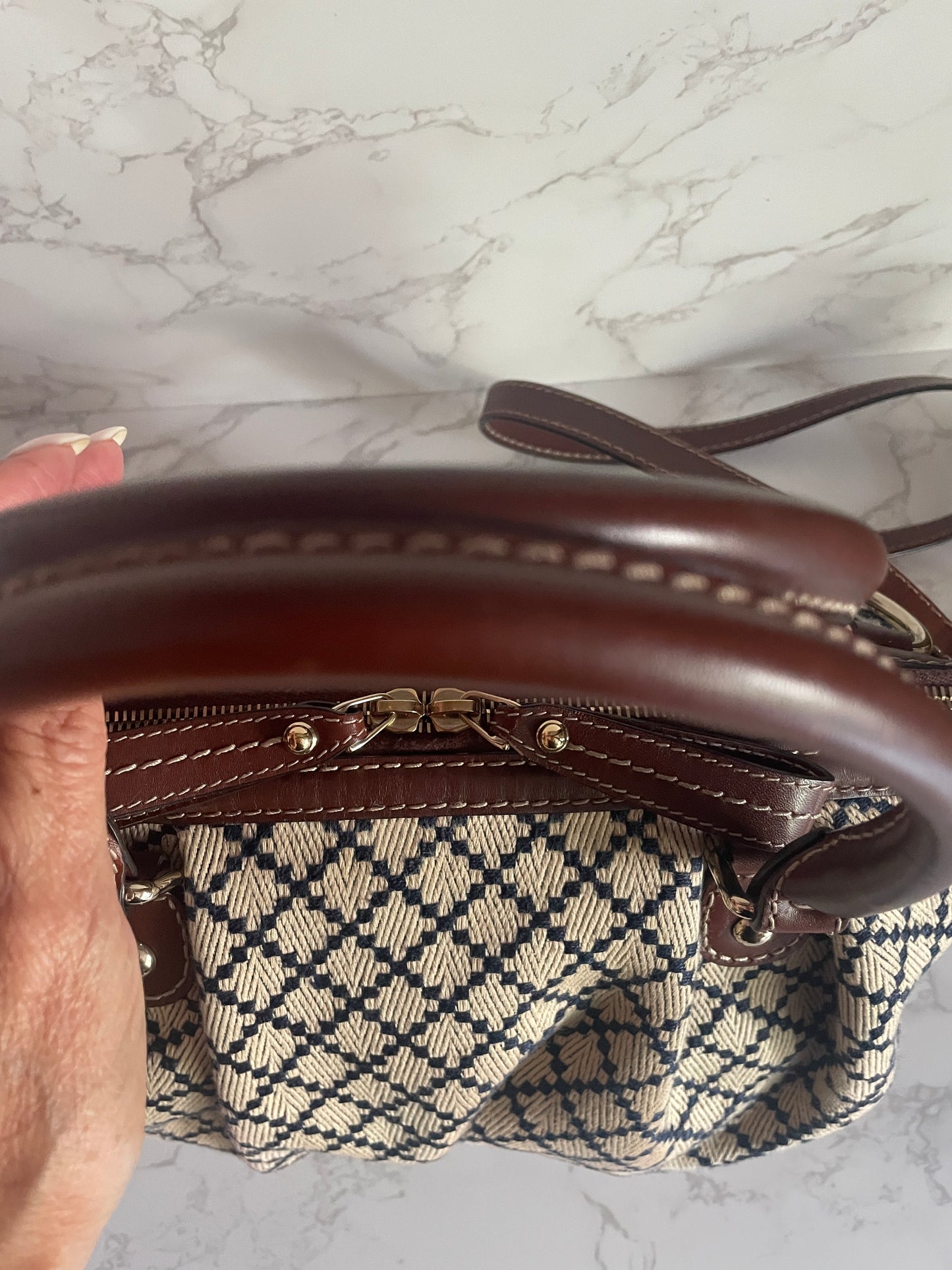 GUCCI BEIGE BLUE DIAMANTE SUKEY