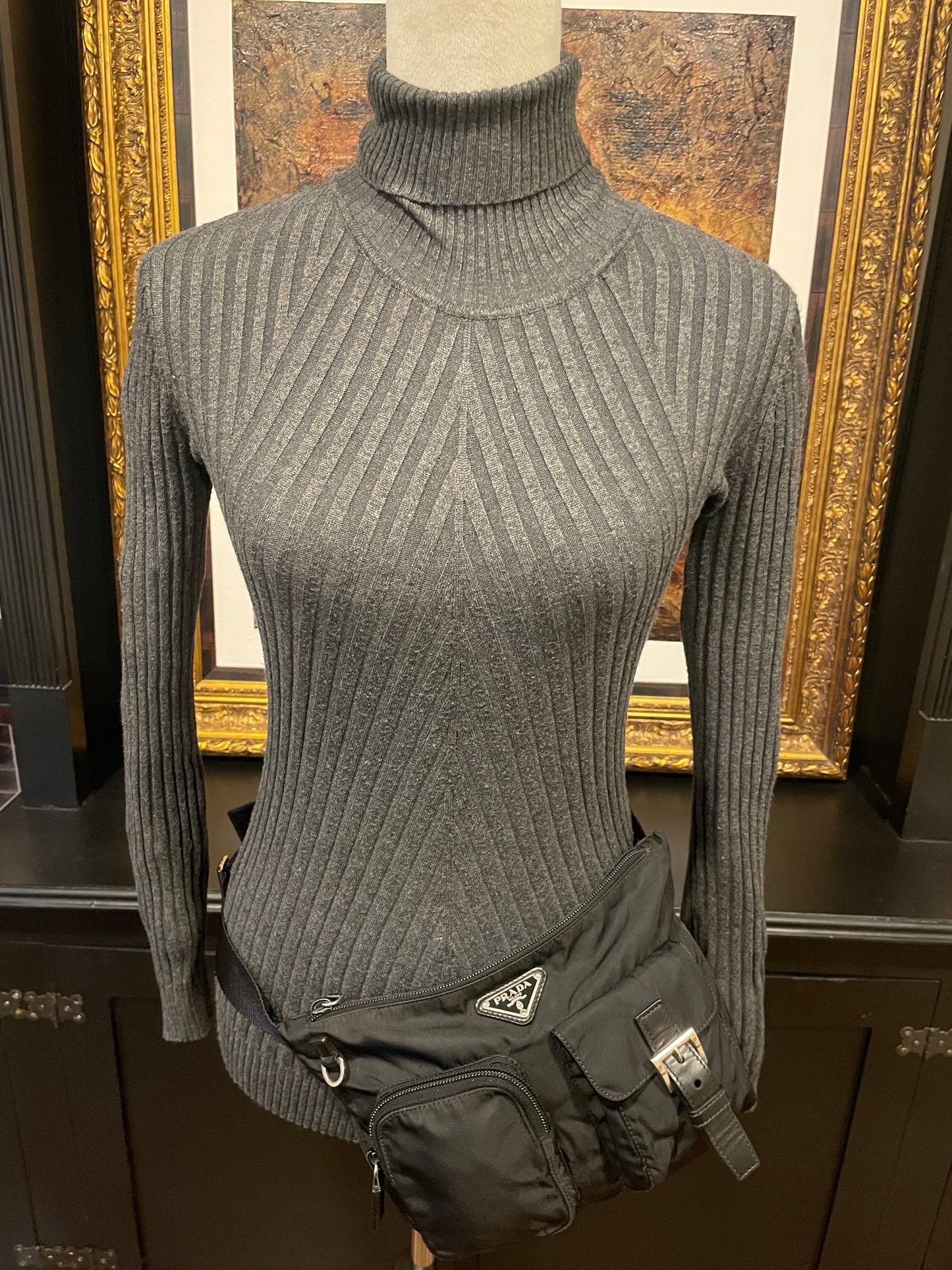 Prada Black Nylon Bumbag