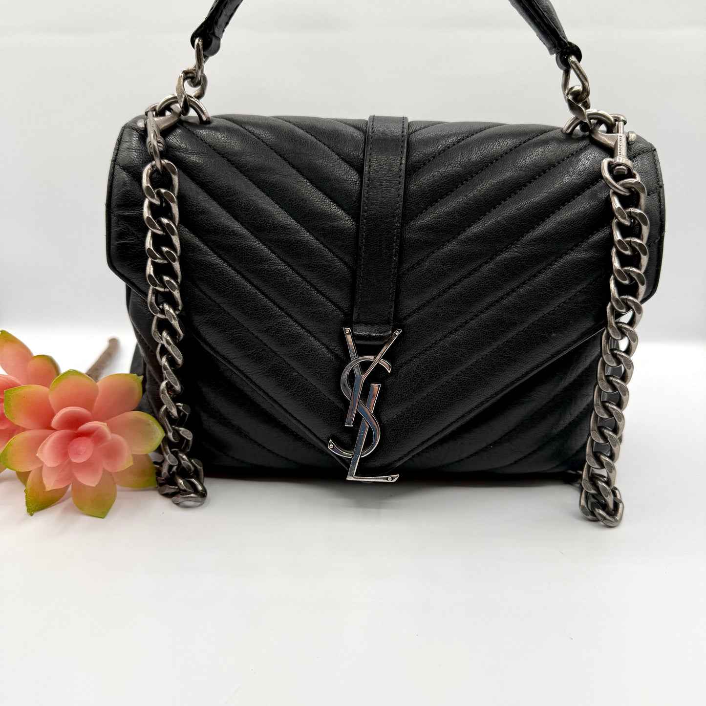 YSL College Medium Black
