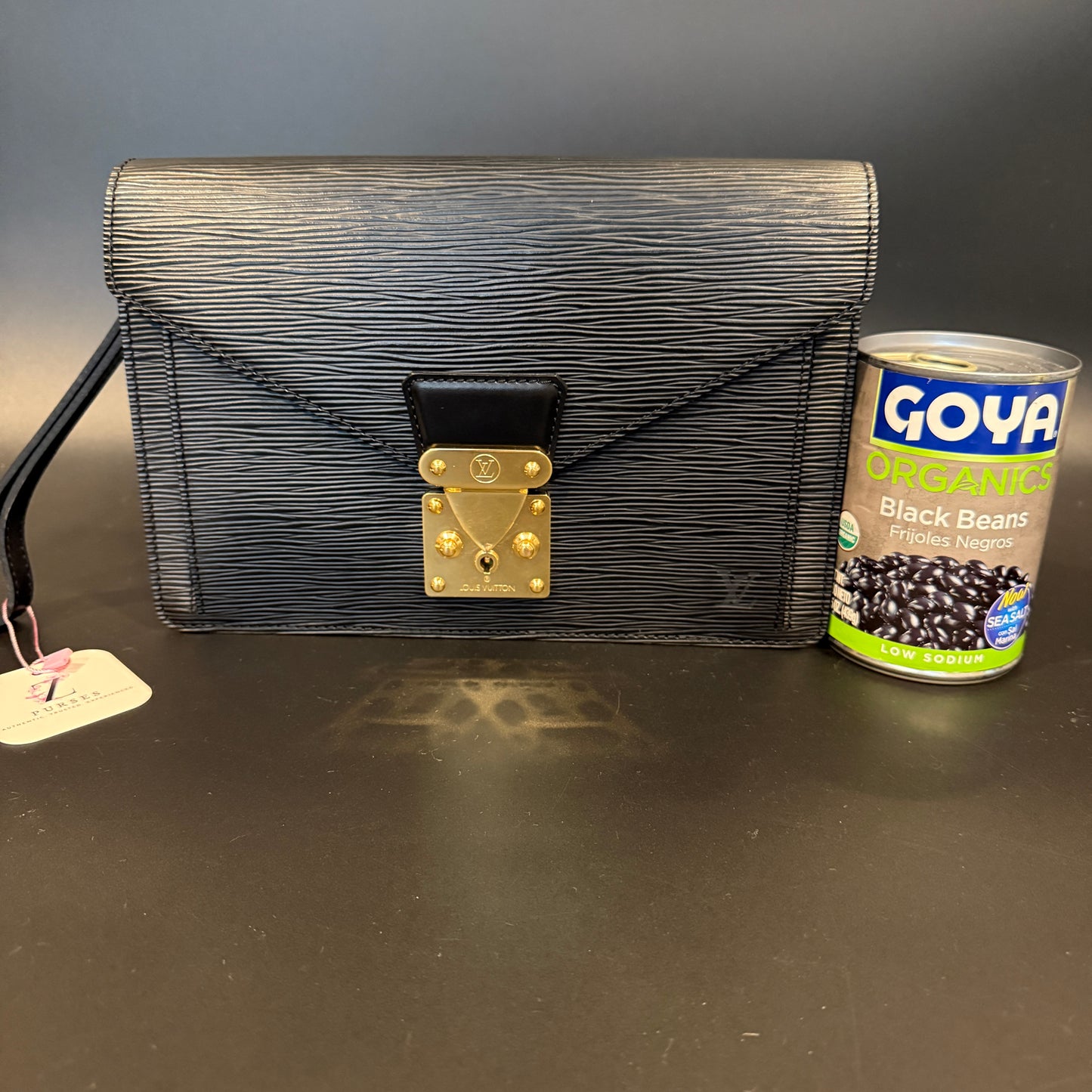 Louis Vuitton Black Epi Clutch