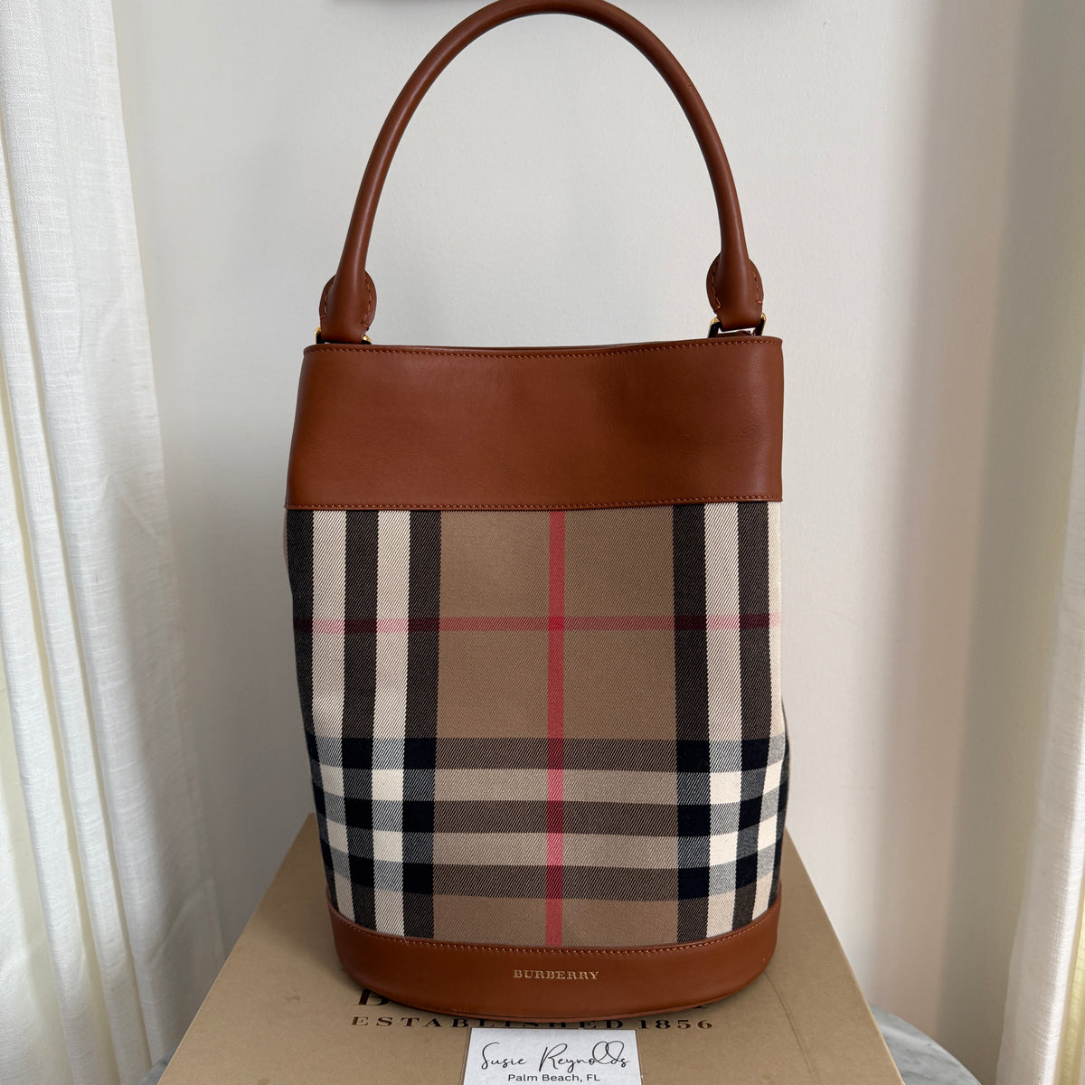 Burberry House Check Bucket Bag