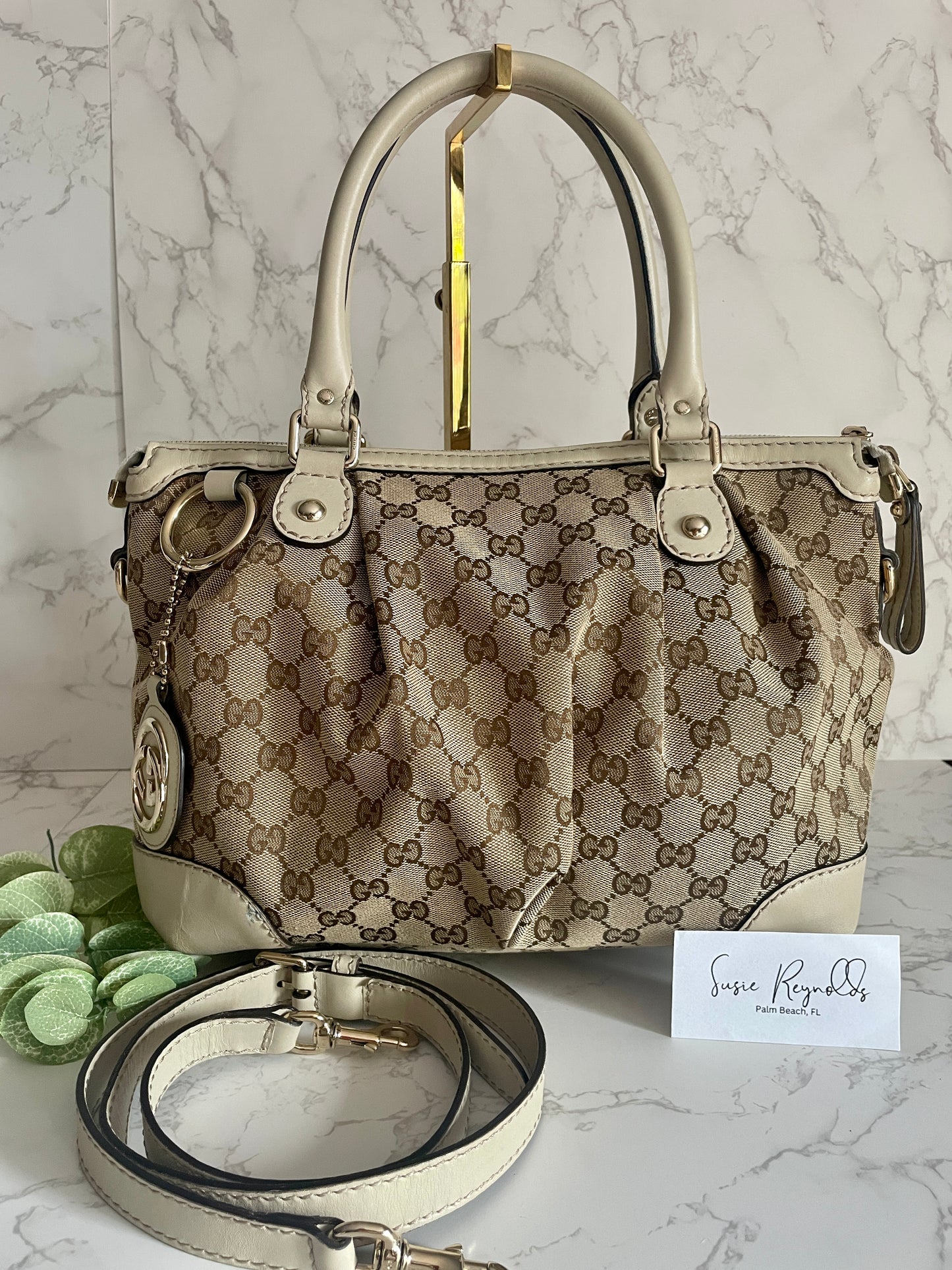 GUCCI CANVAS MEDIUM SUKEY CROSSBODY