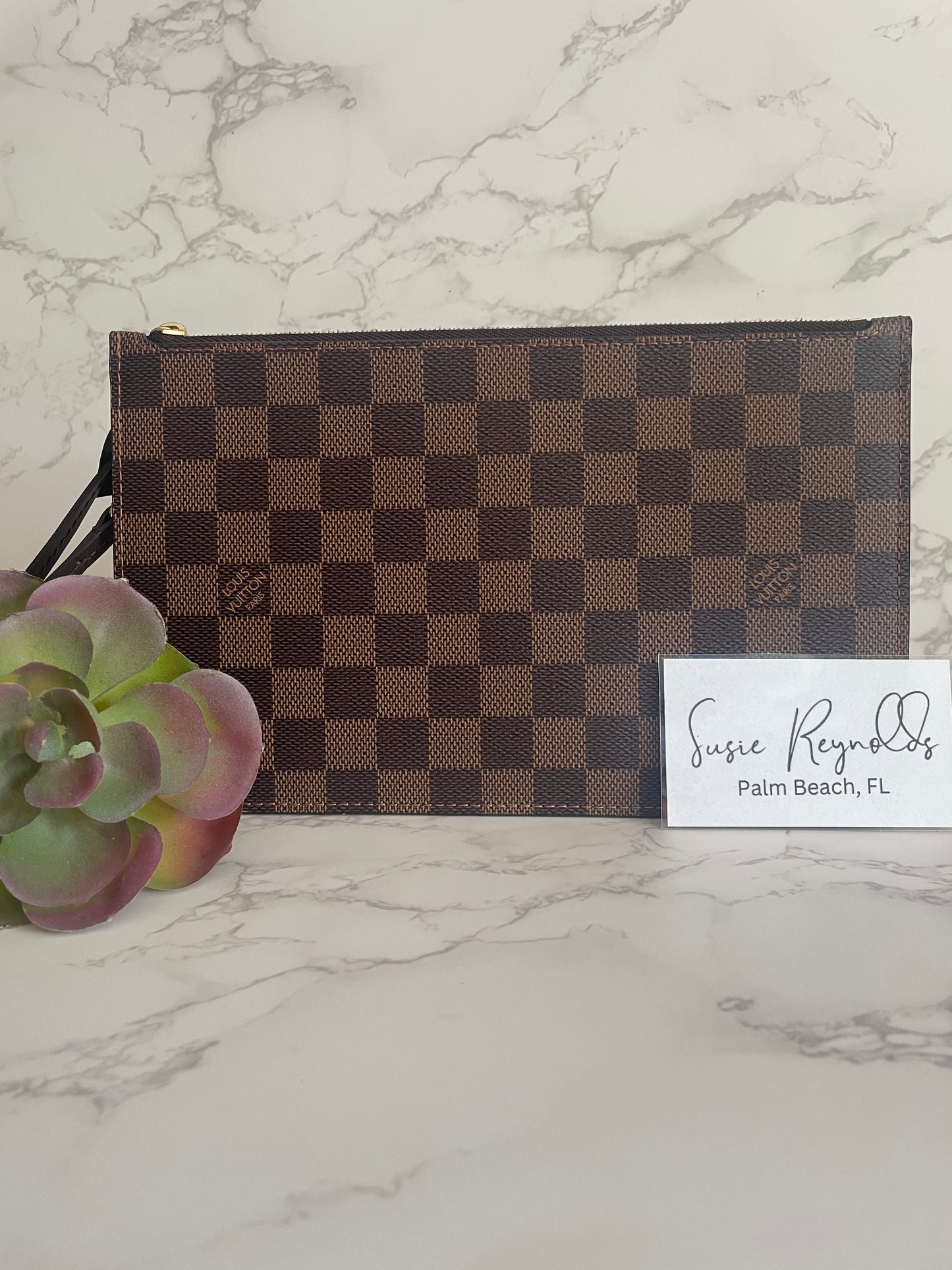 LOUIS VUITTON NEVERFULL POUCH DAMIER EBENE