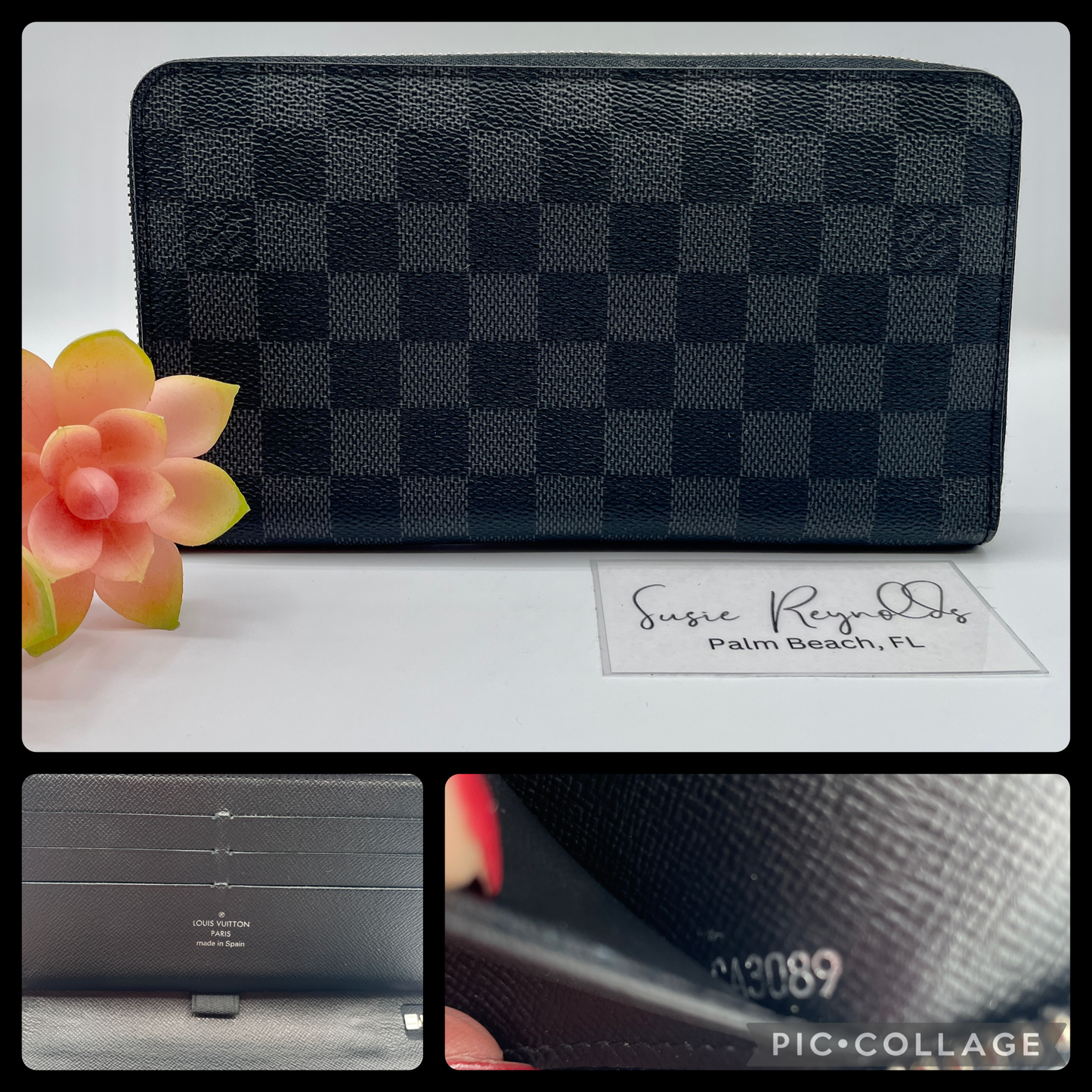 Louis Vuitton Damier Graphite Zippy Organizer Wallet