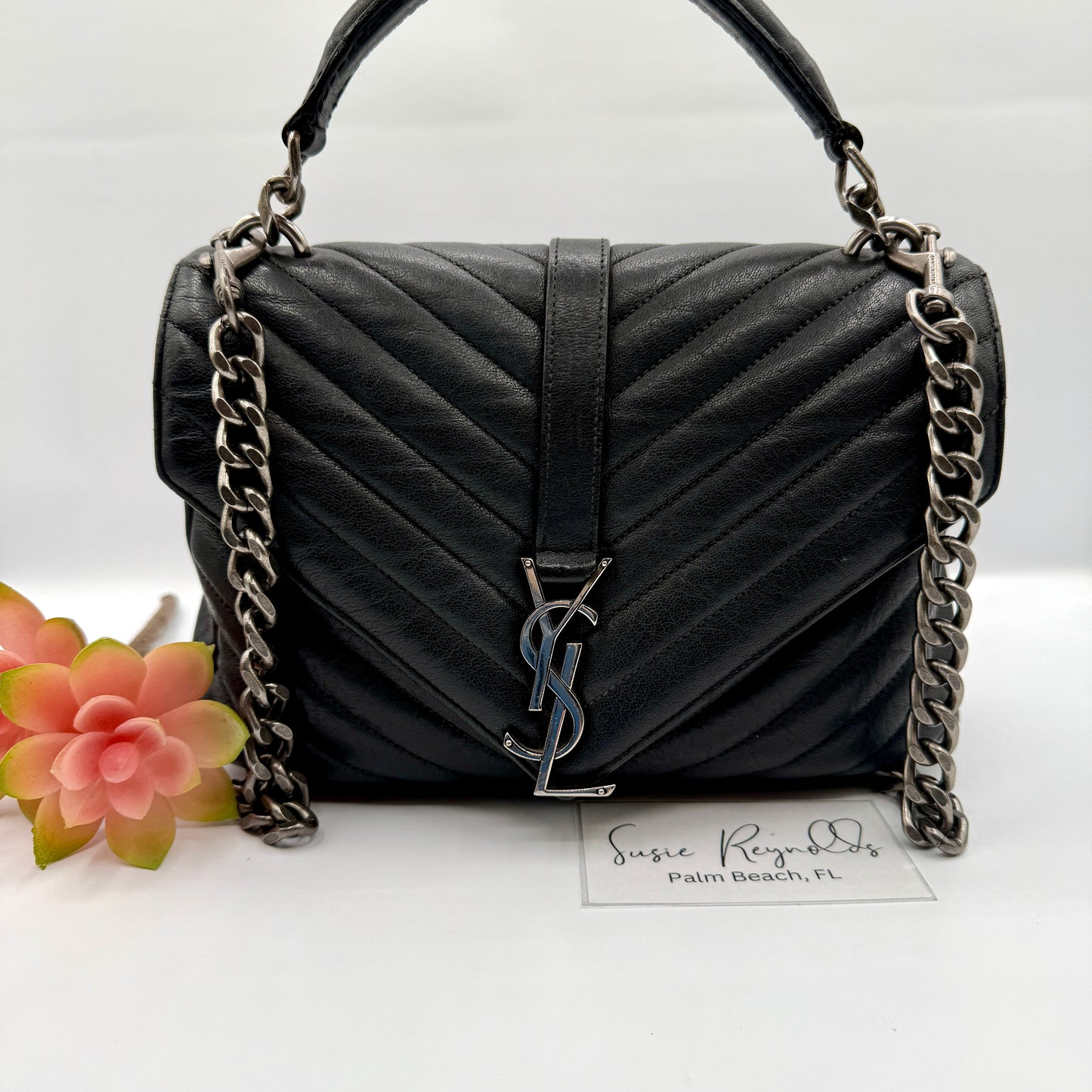 YSL College Medium Black