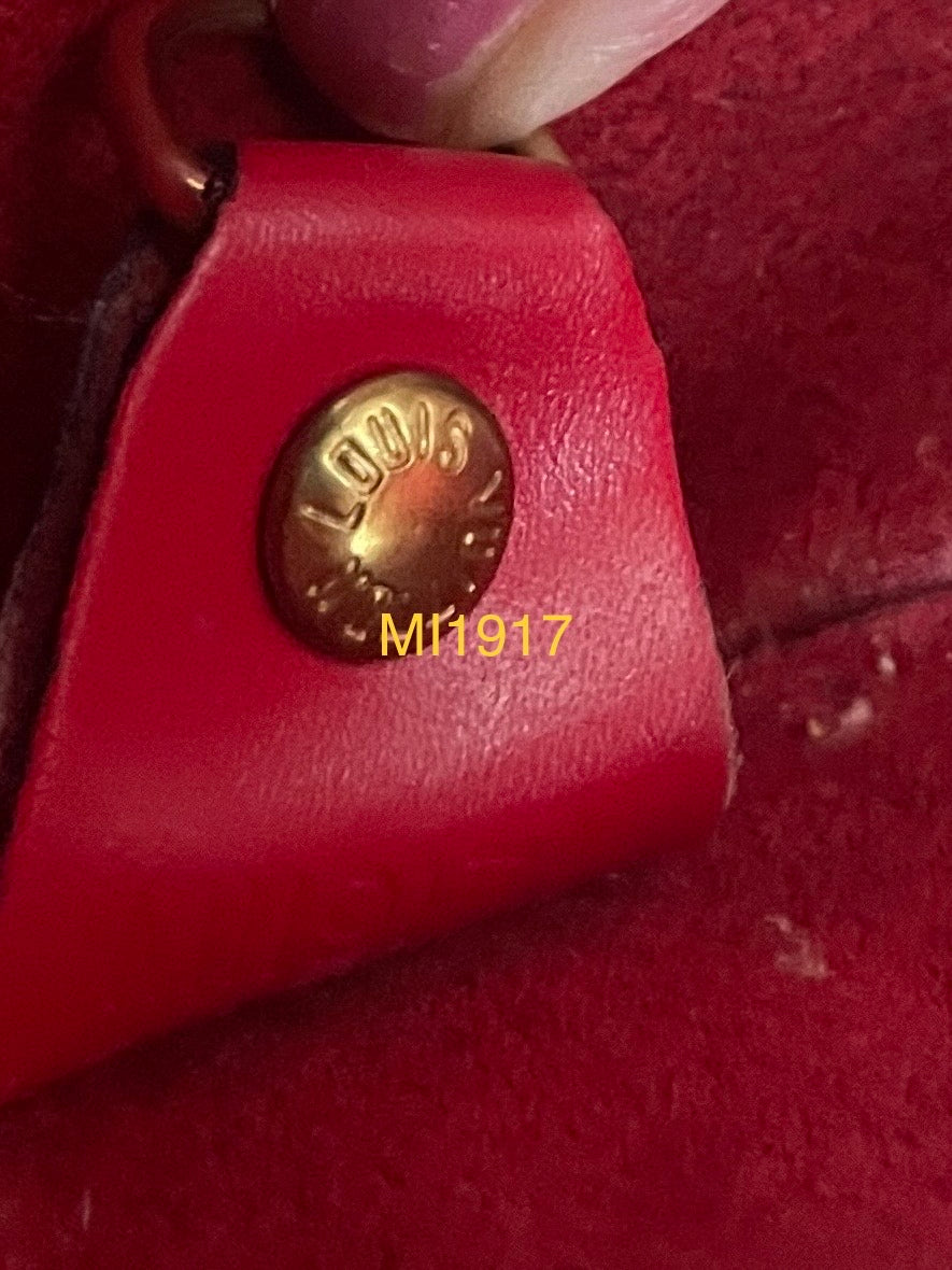 LOUIS VUITTON RED EPI SOUFFLOT