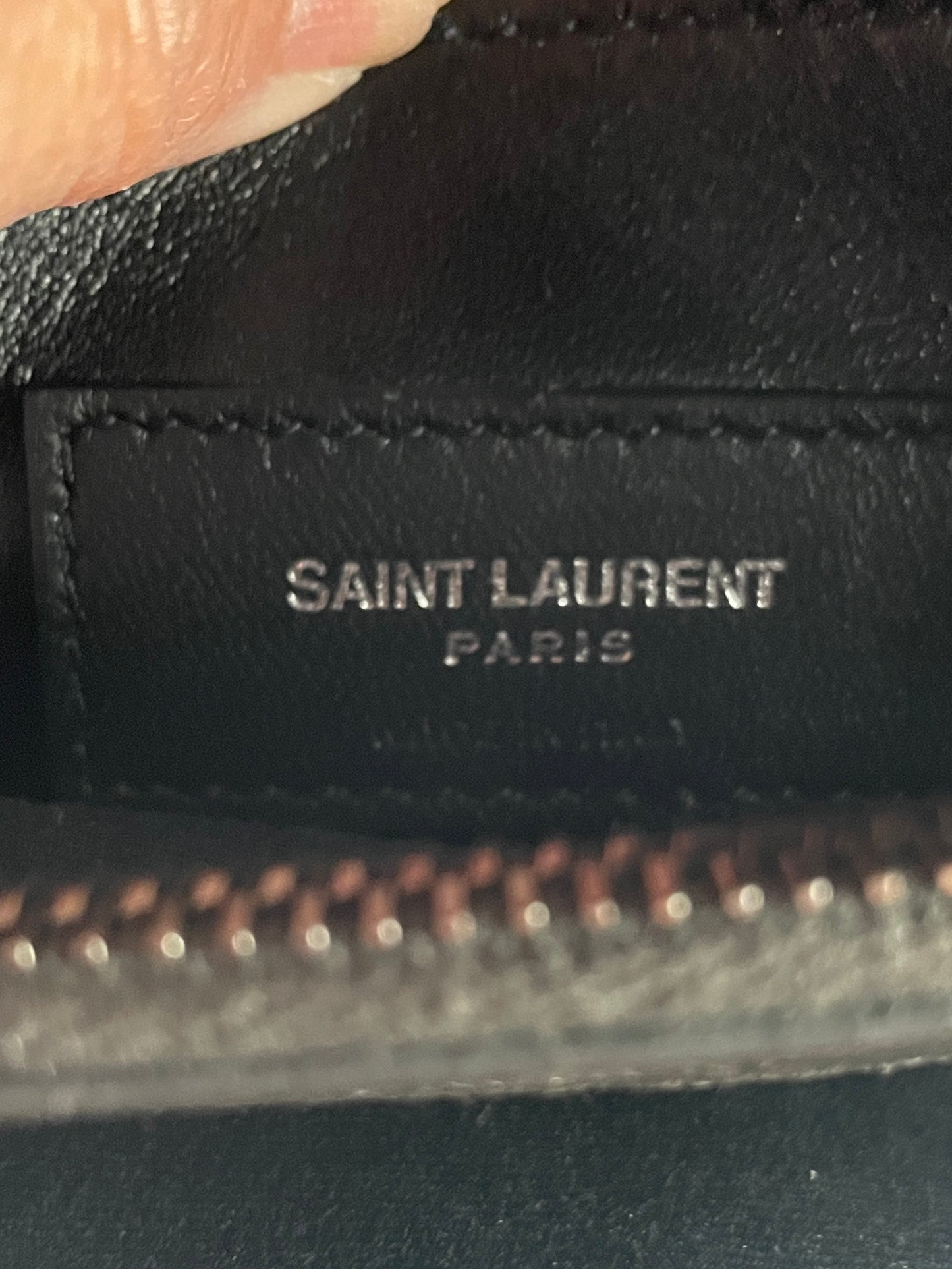 YSL WEST HOLLYWOOD CROC EMBOSSED MEDIUM