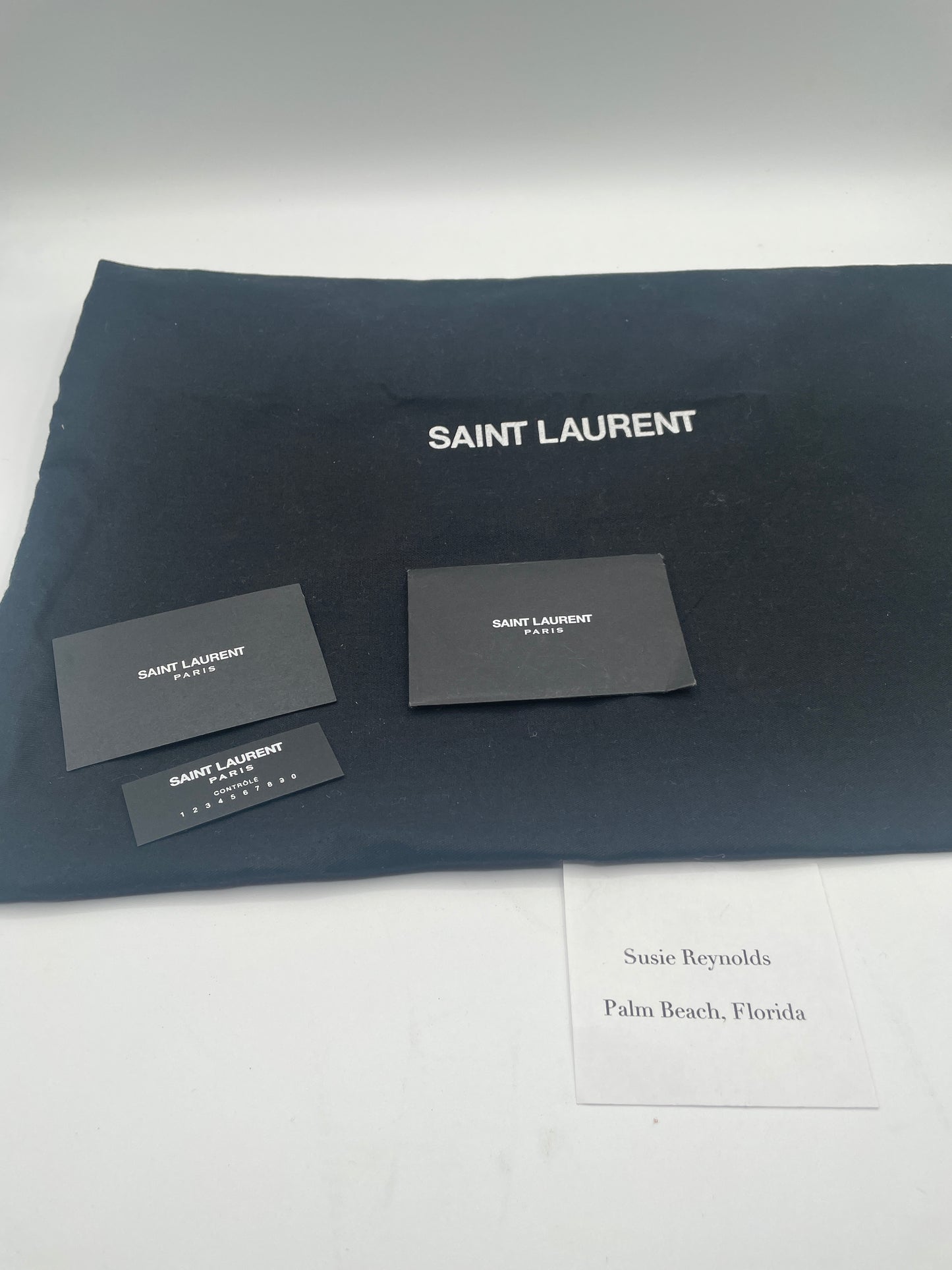 YSL MEDIUM LOULOU Y STITCH, LAMBSKIN BLACK on BLACK w/ DUST BAG