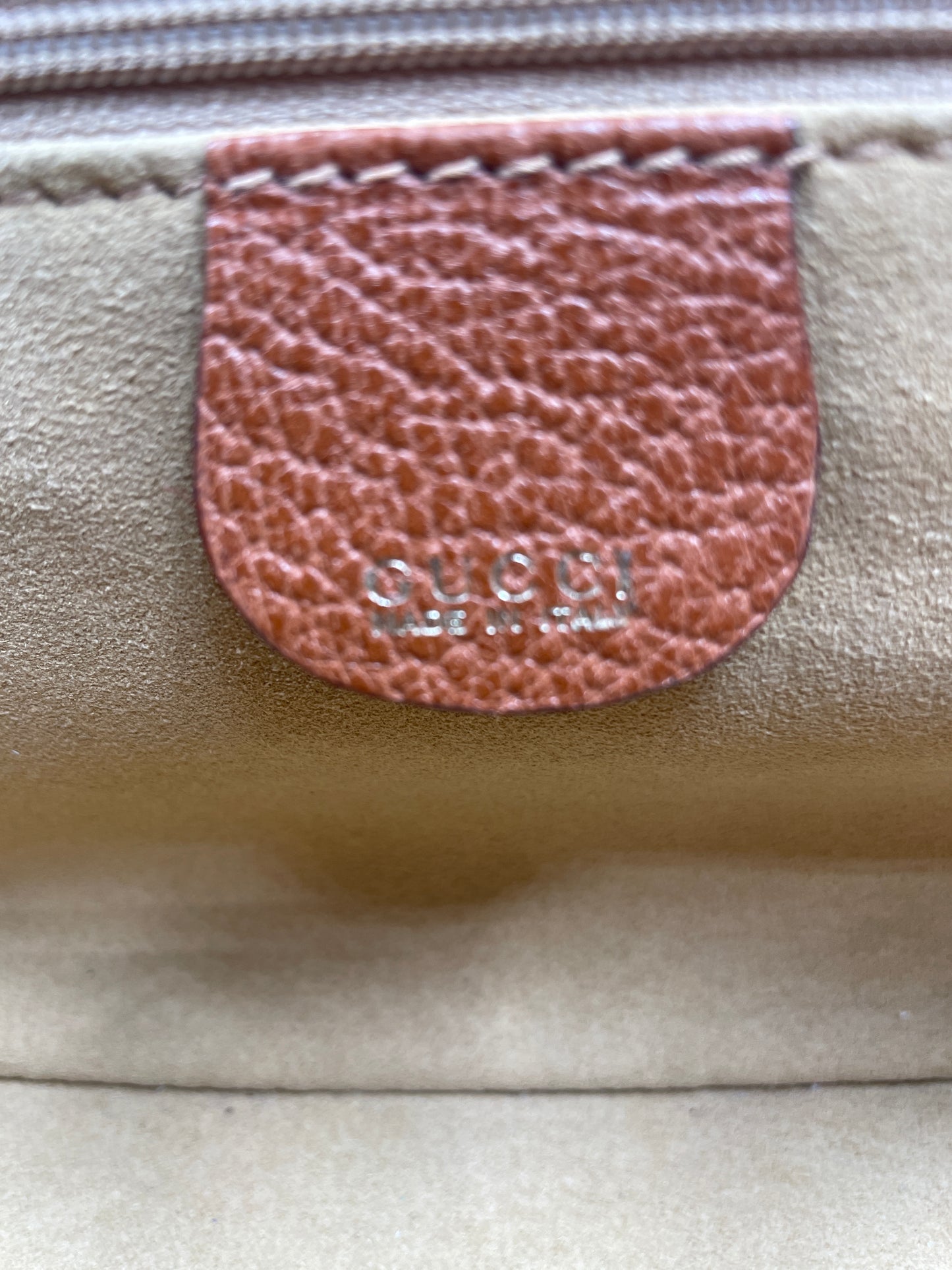 GUCCI BROWN MAKEUP CASE