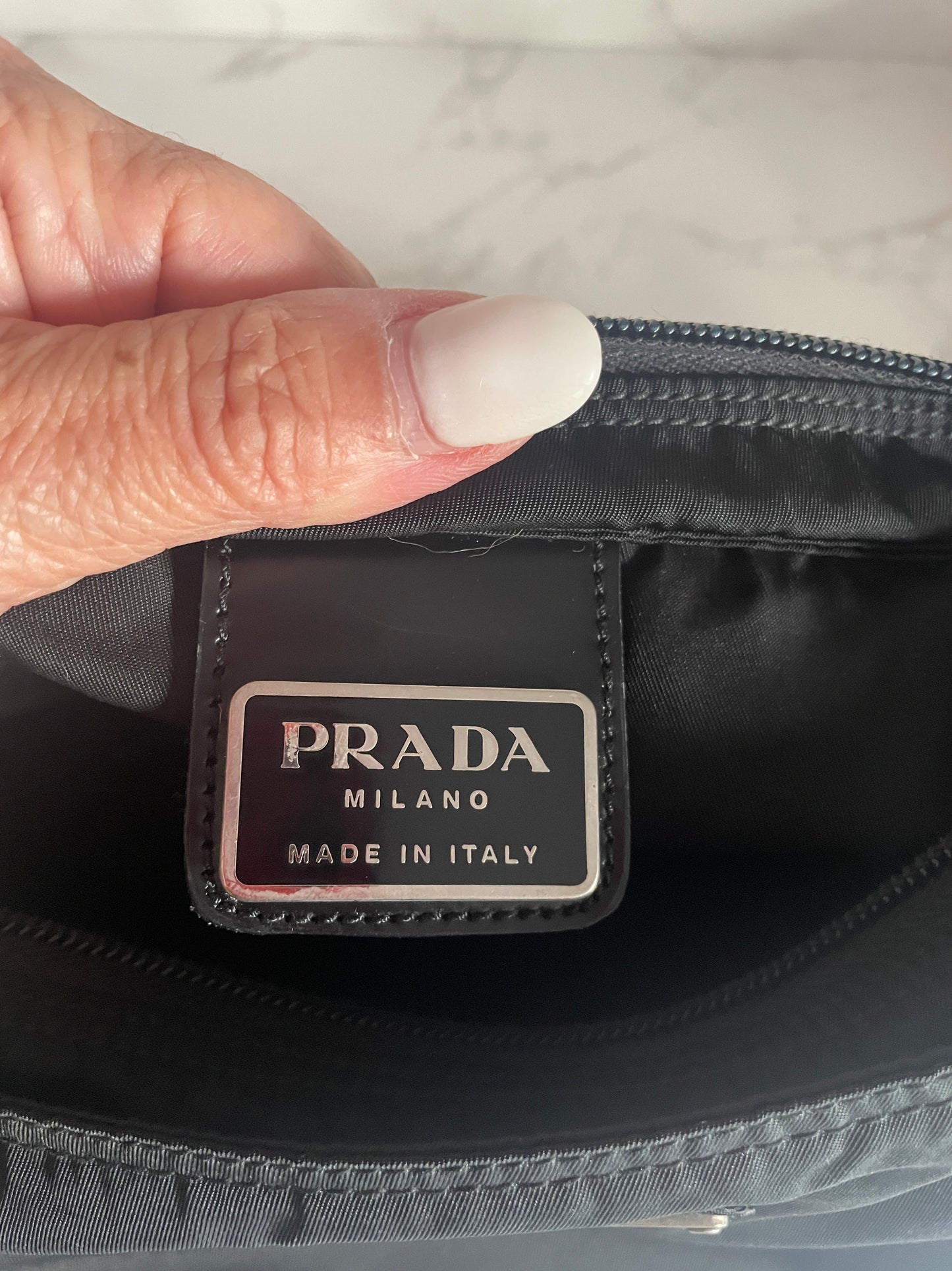 PRADA BLACK NYLON CROSSBODY