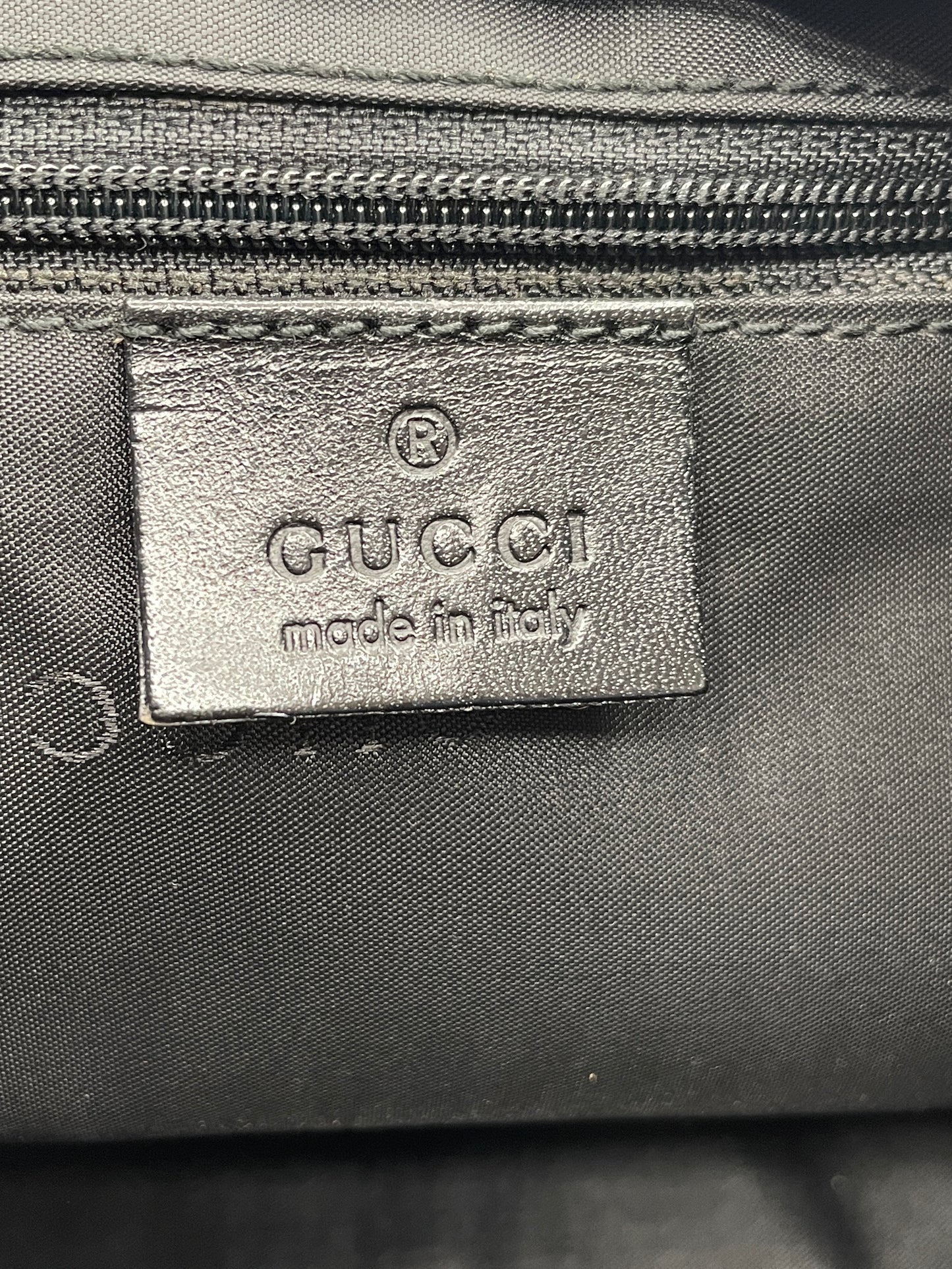 GUCCI BLACK NYLON POCHETTE