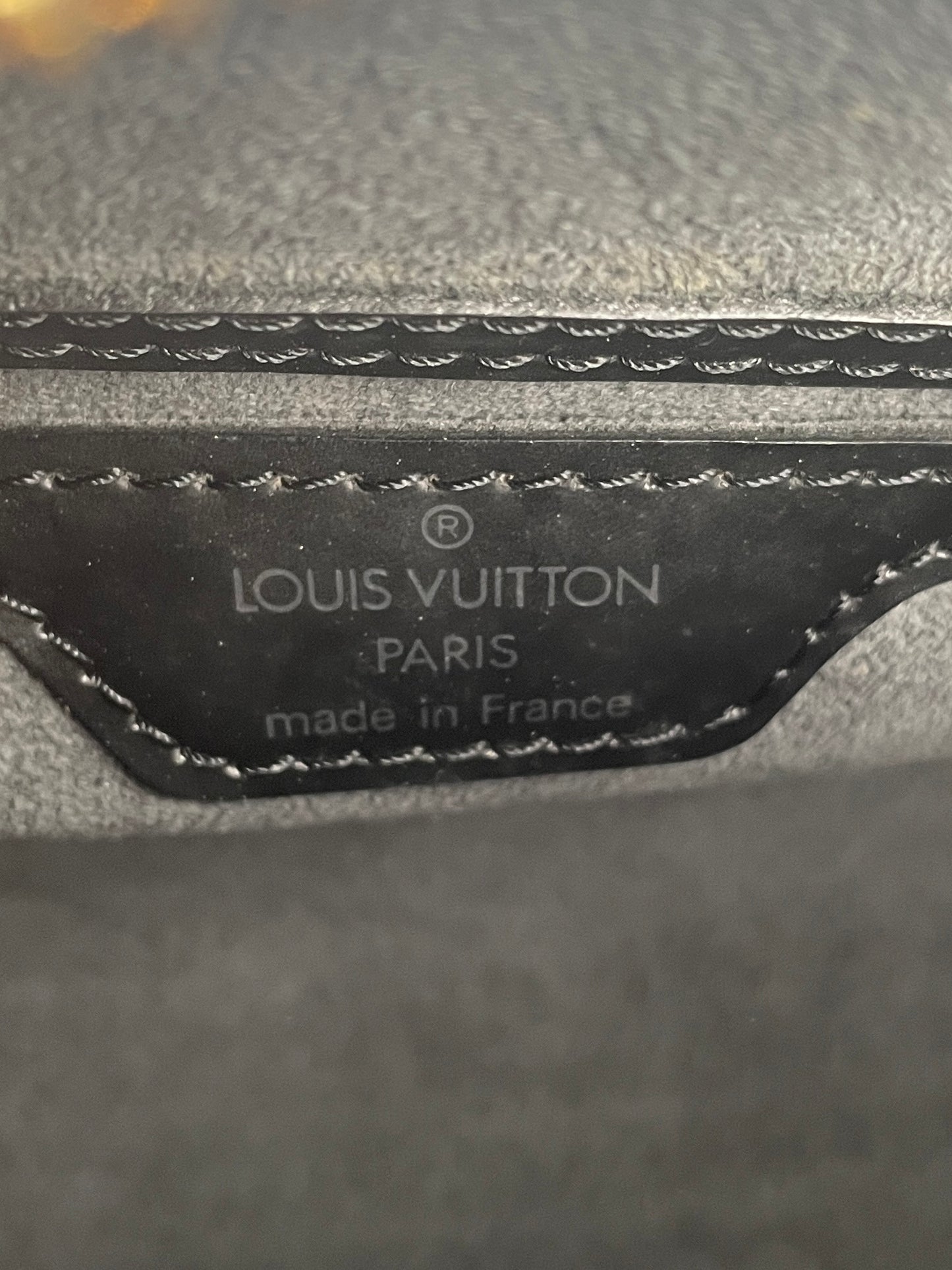 LOUIS VUITTON BLACK EPI SOUFFLOT