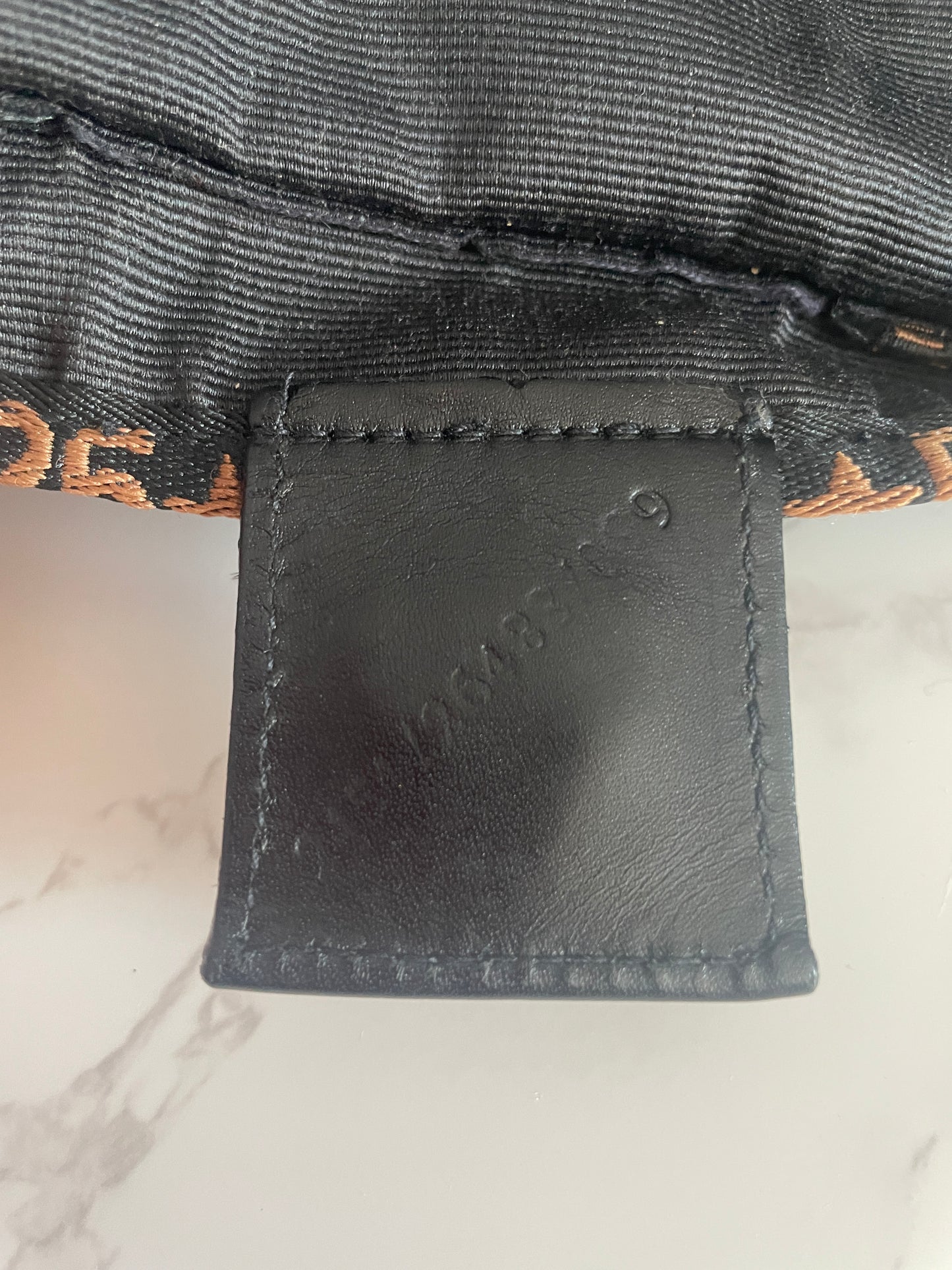 FENDI BLACK NYLON TOTE