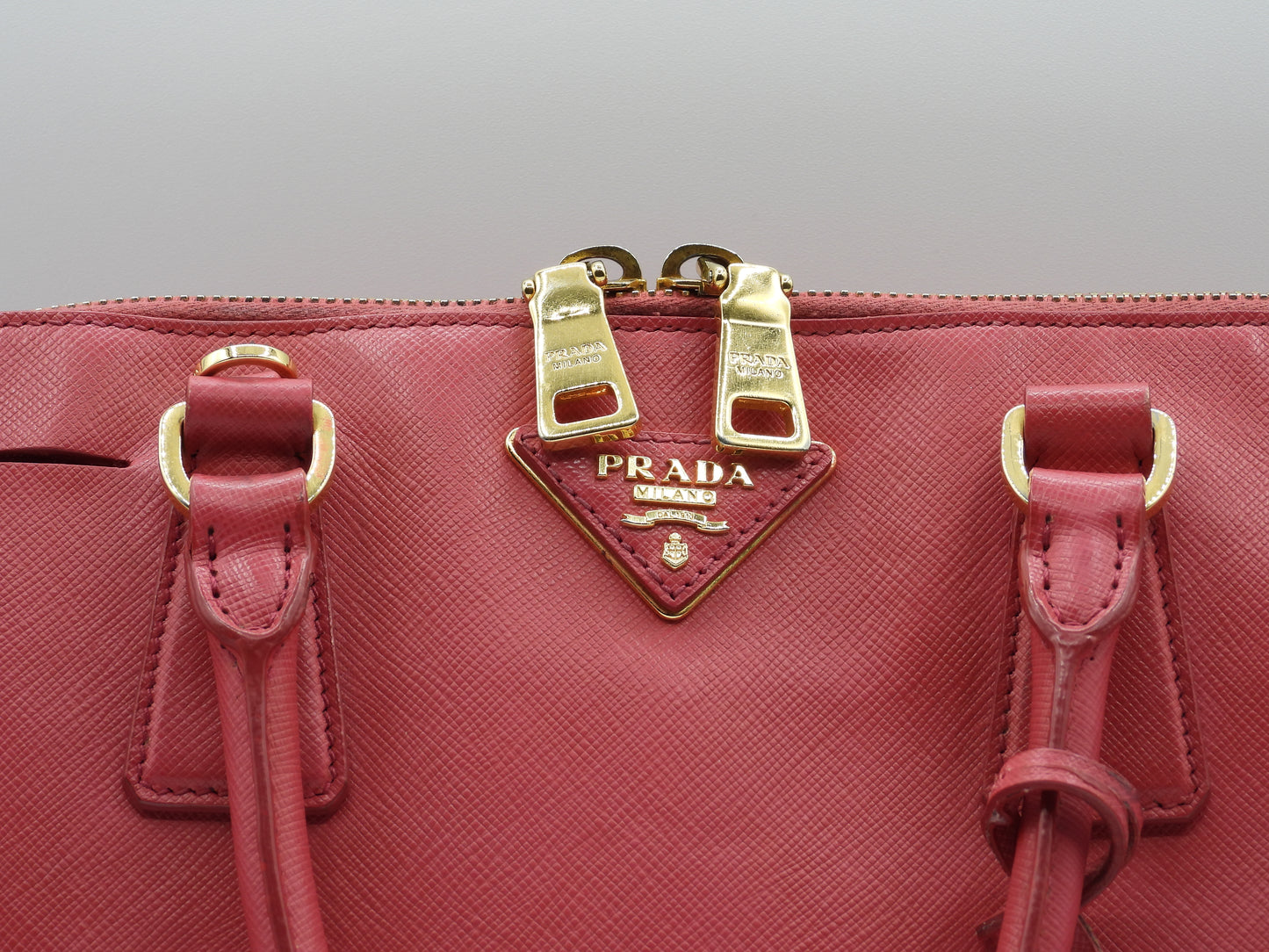 Prada Pink Saffiano Leather Handbag