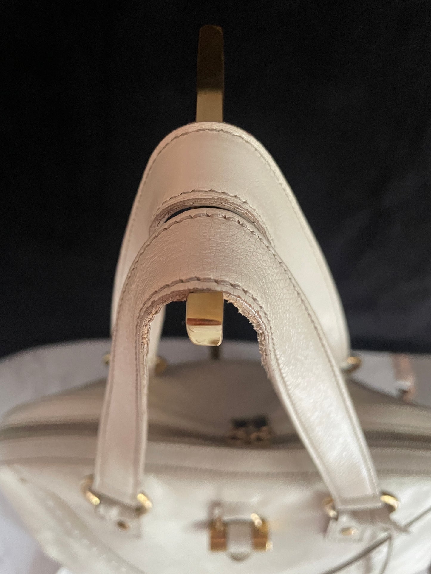 YSL MUSE IVORY LEATHER CROSSBODY