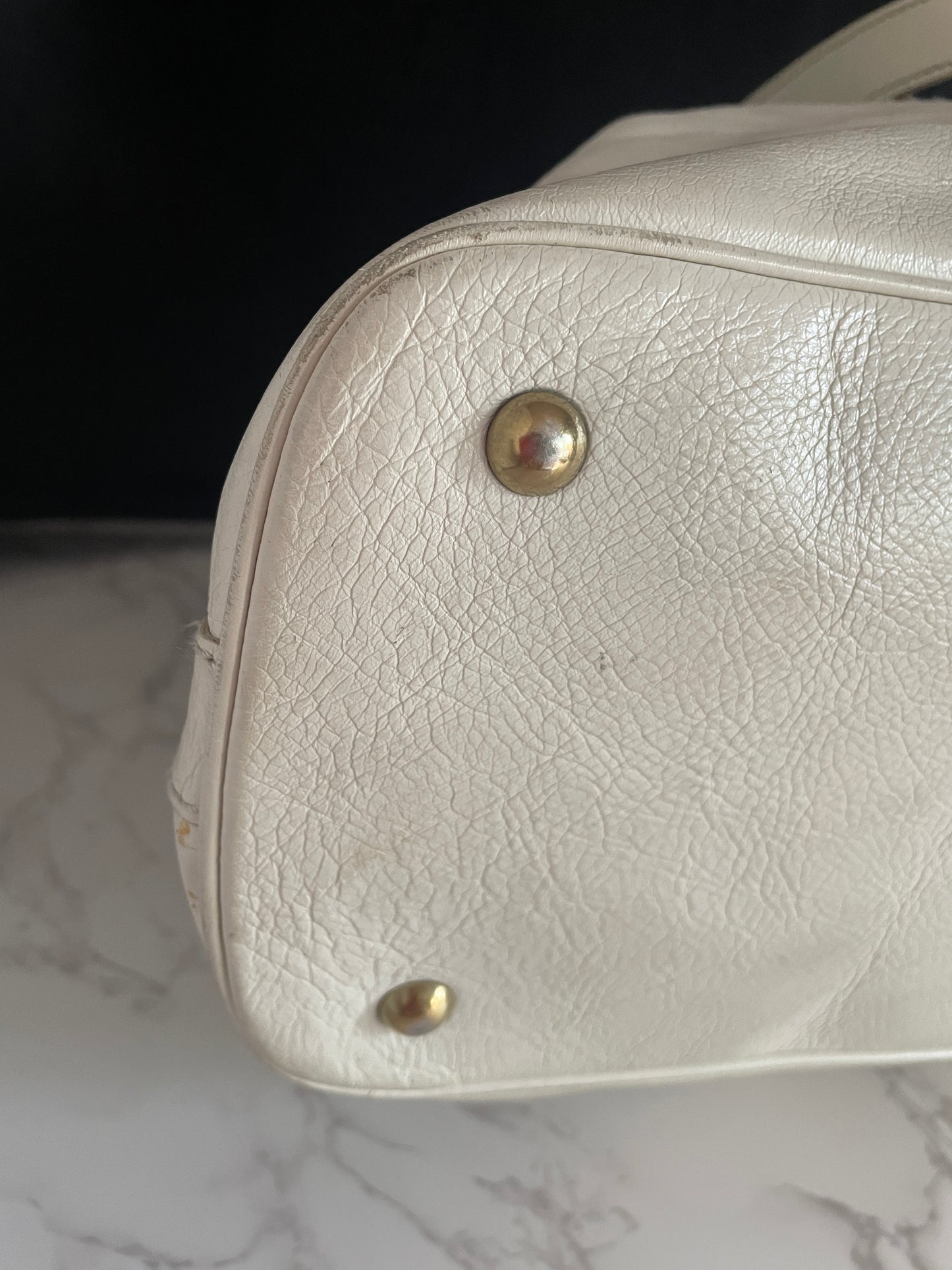 YSL MUSE IVORY LEATHER CROSSBODY