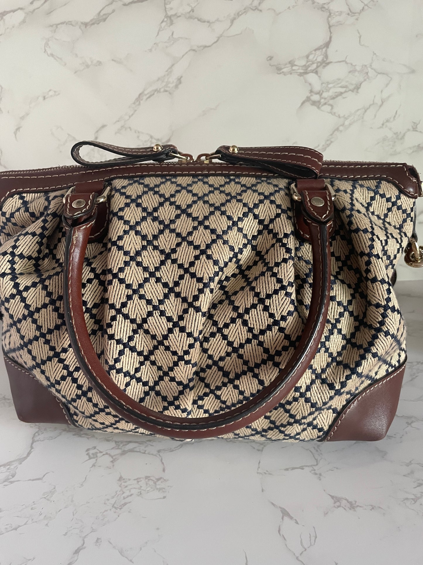 GUCCI  BEIGE BLUE DIAMANTE SUKEY