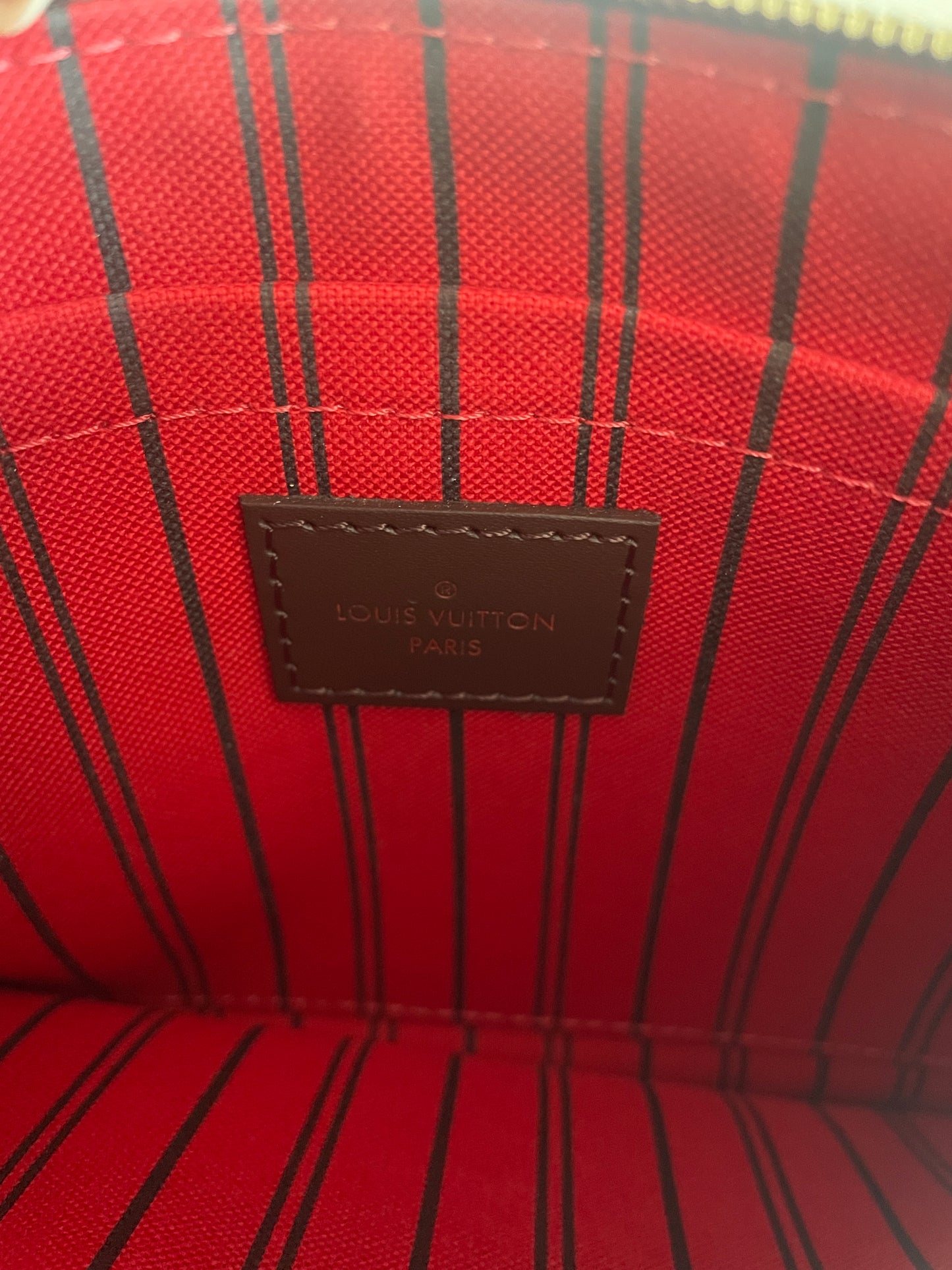 LOUIS VUITTON NEVERFULL POUCH DAMIER EBENE