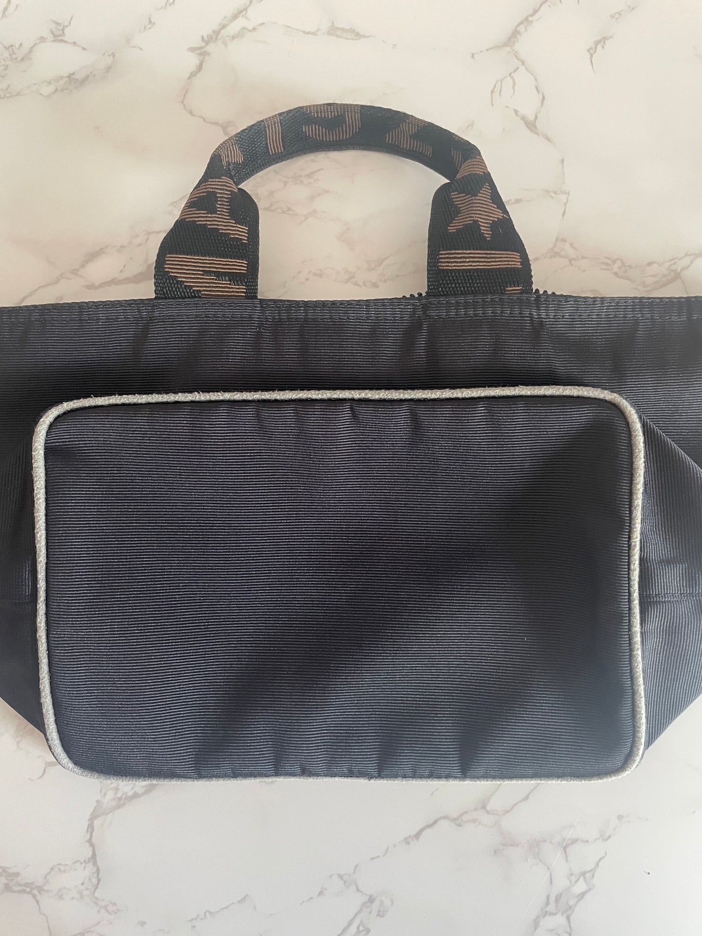 FENDI BLACK NYLON TOTE