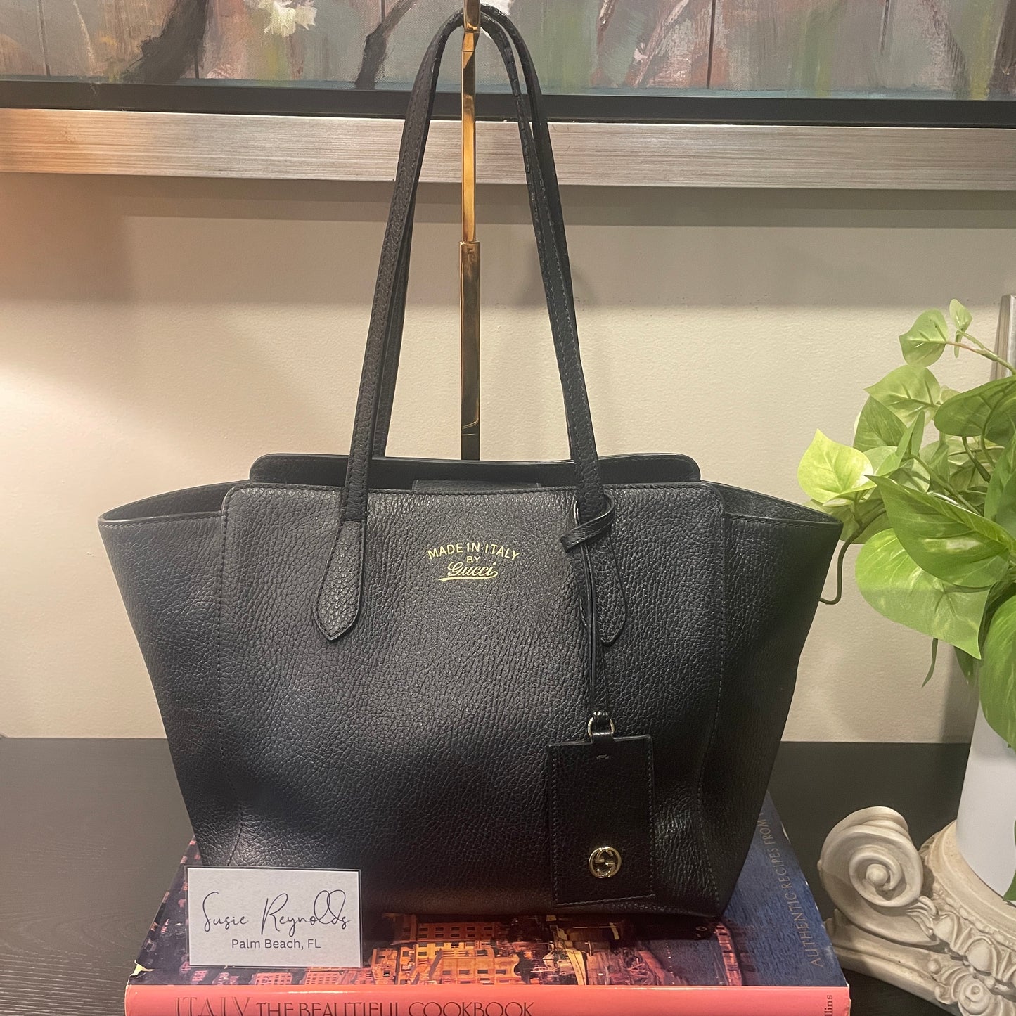 Gucci Black Swing Tote