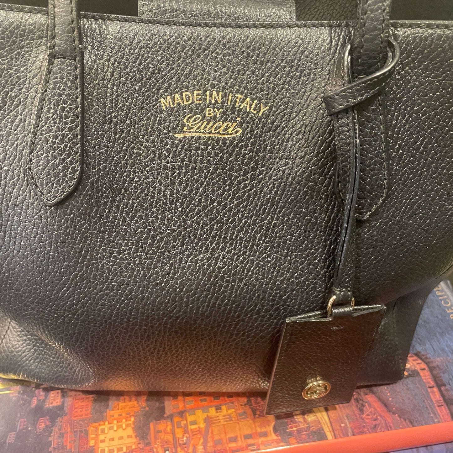 Gucci Black Swing Tote