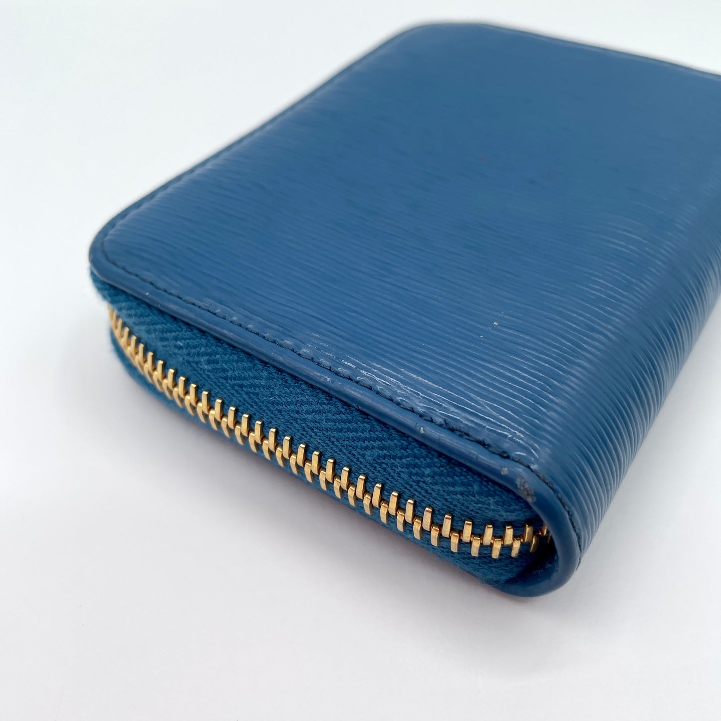 Prada Blue Leather Card Case