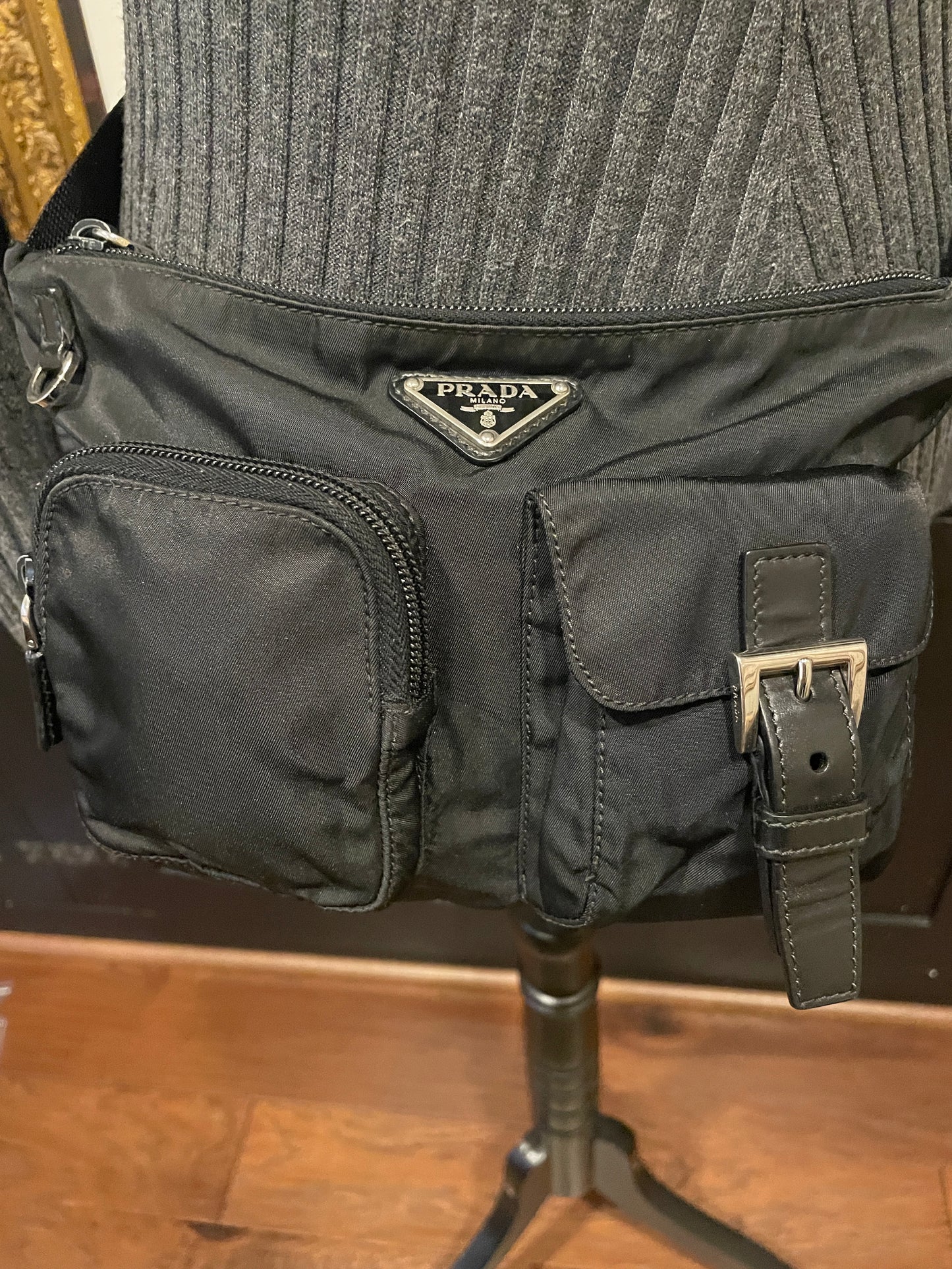 Prada Black Nylon Bumbag