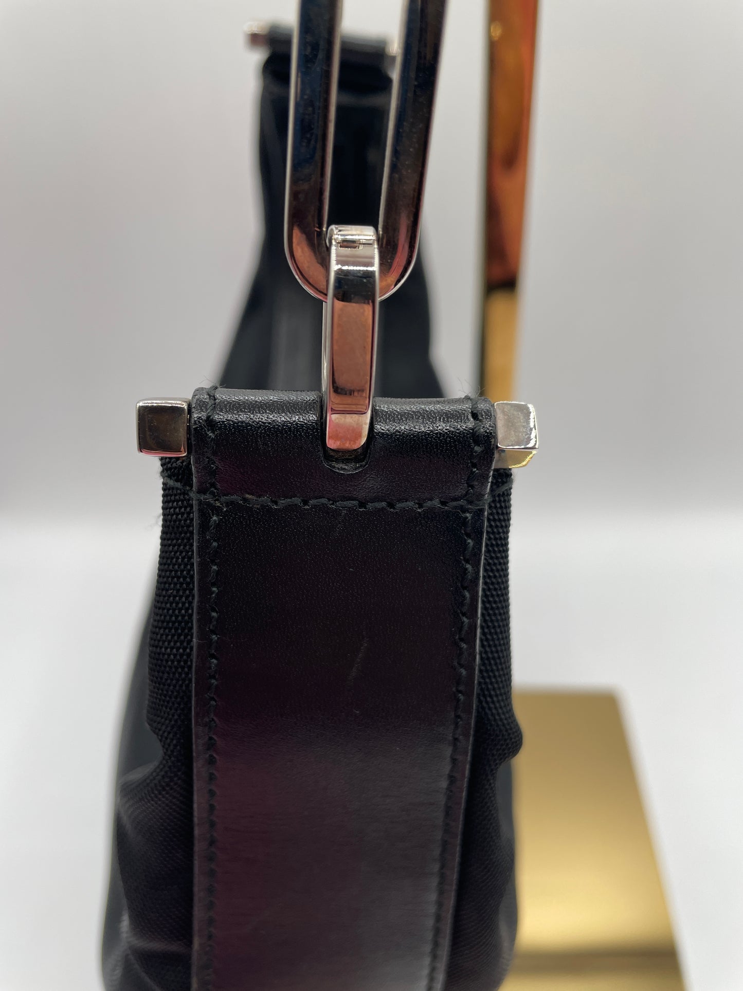 GUCCI BLACK NYLON POCHETTE