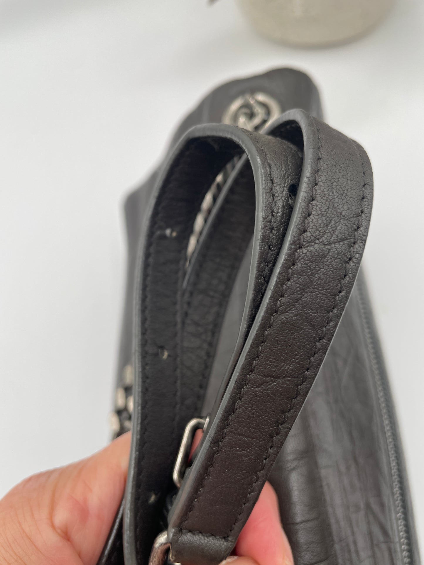 YSL WEST HOLLYWOOD CROC EMBOSSED MEDIUM