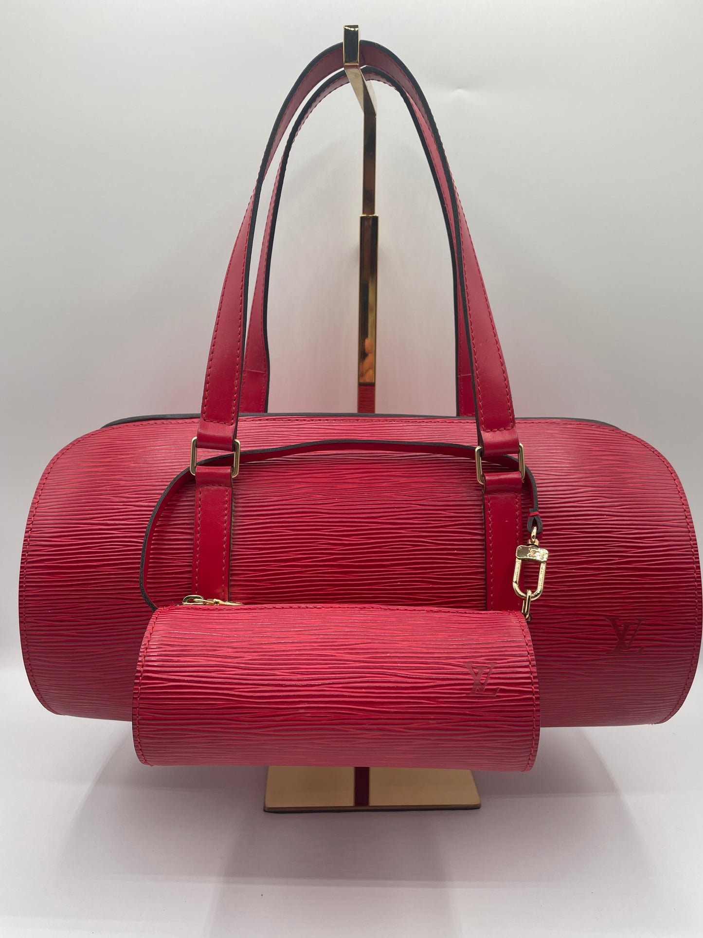 LOUIS VUITTON RED EPI SOUFFLOT