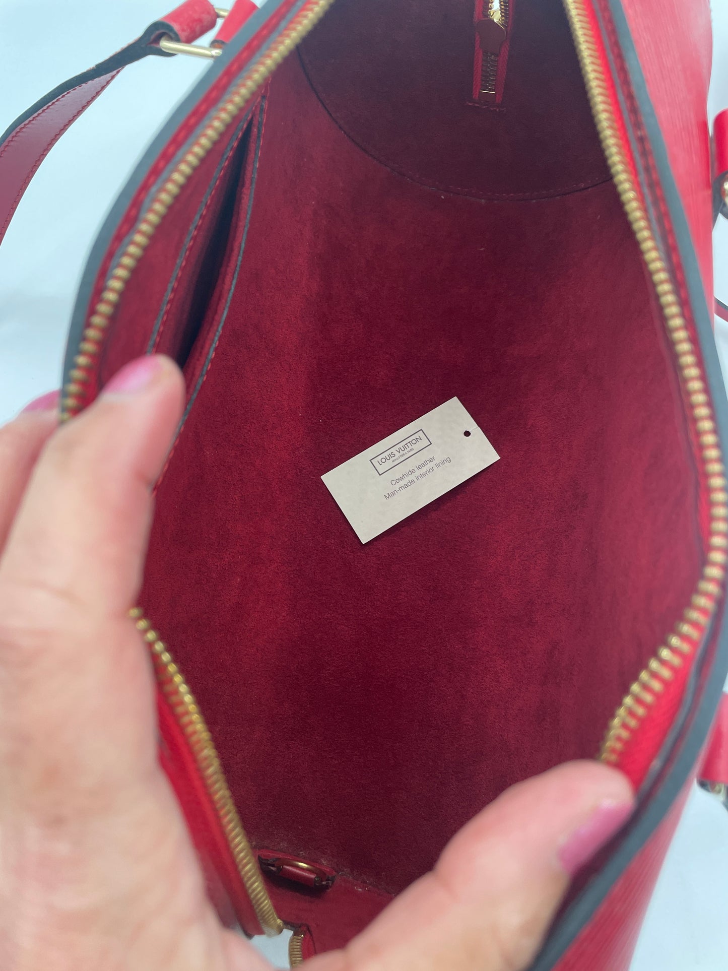 LOUIS VUITTON RED EPI SOUFFLOT