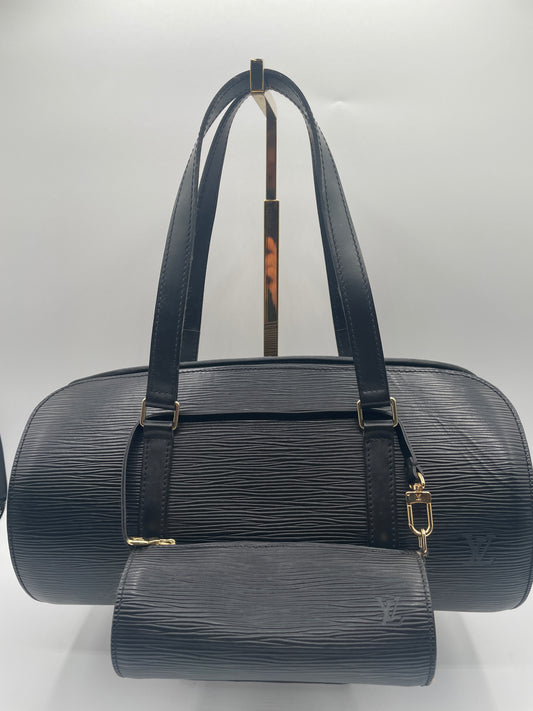 LOUIS VUITTON BLACK EPI SOUFFLOT