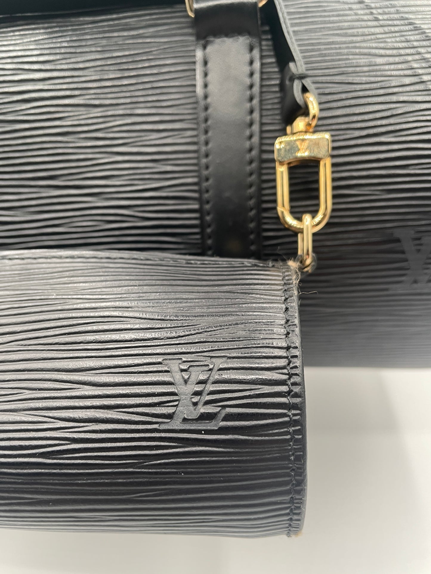 LOUIS VUITTON BLACK EPI SOUFFLOT