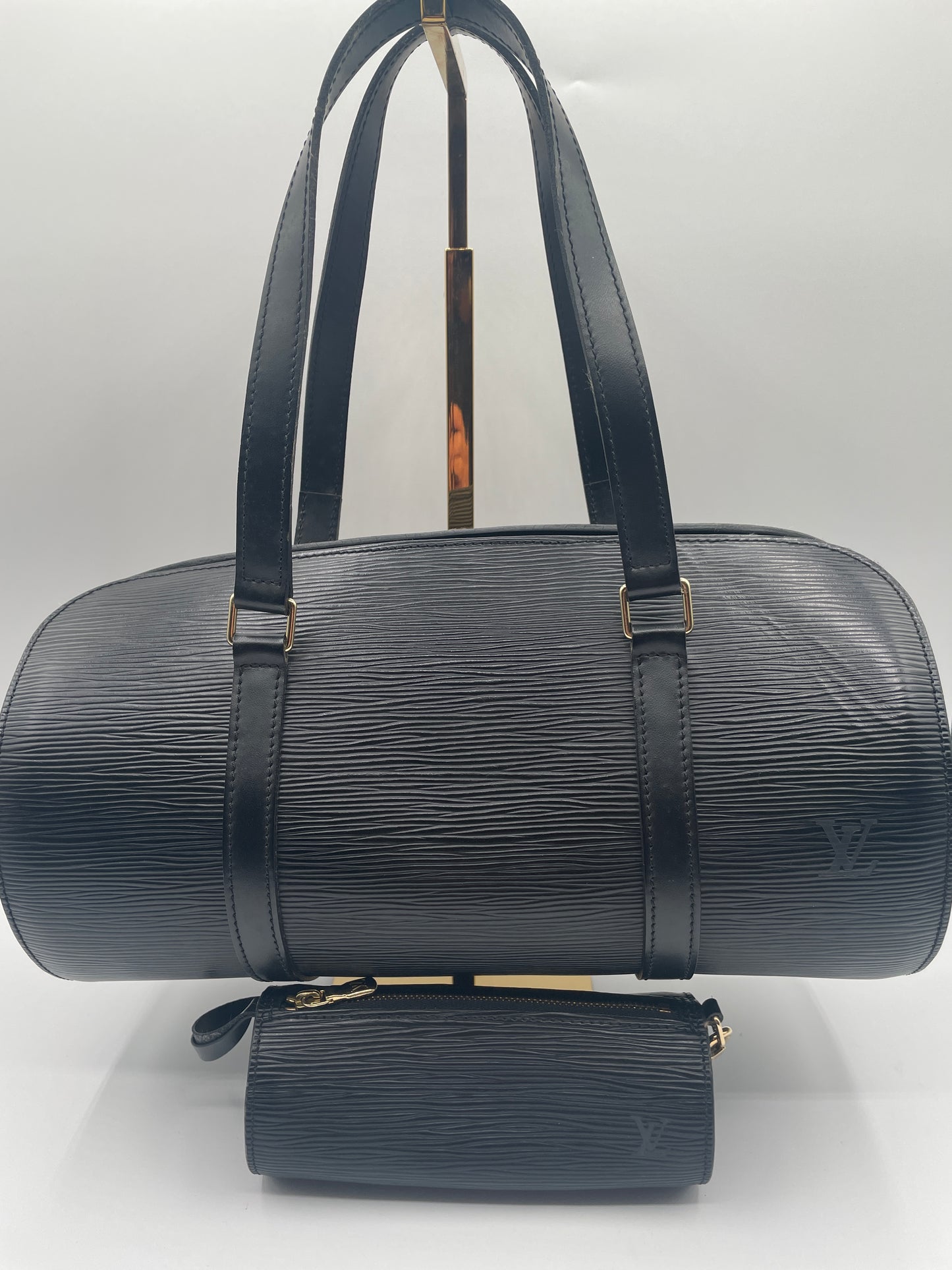 LOUIS VUITTON BLACK EPI SOUFFLOT