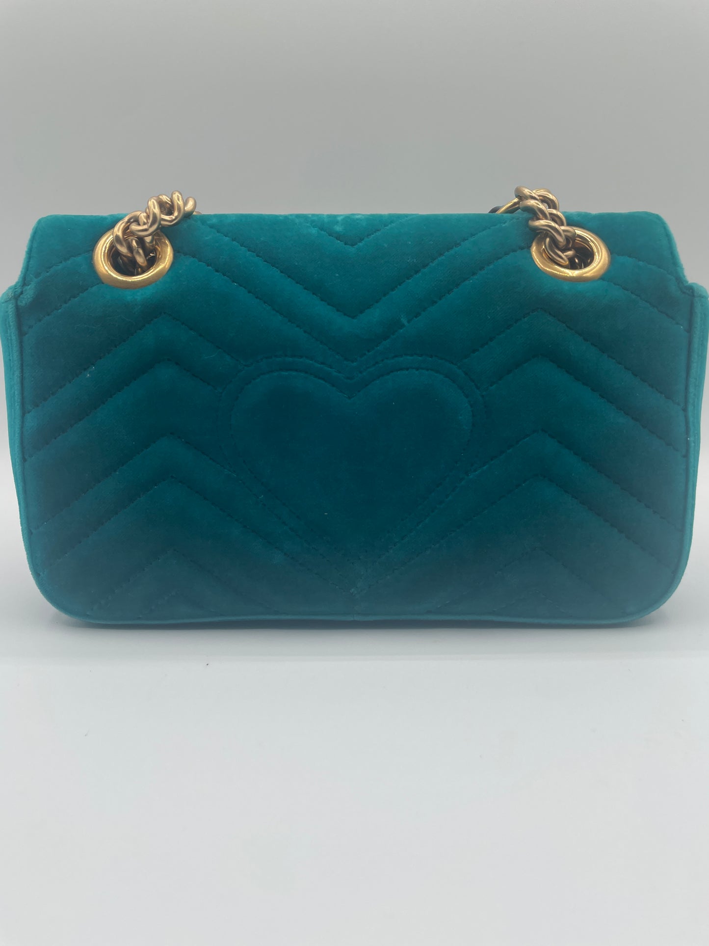 GUCCI MARMONT MINI BLUE VELVET