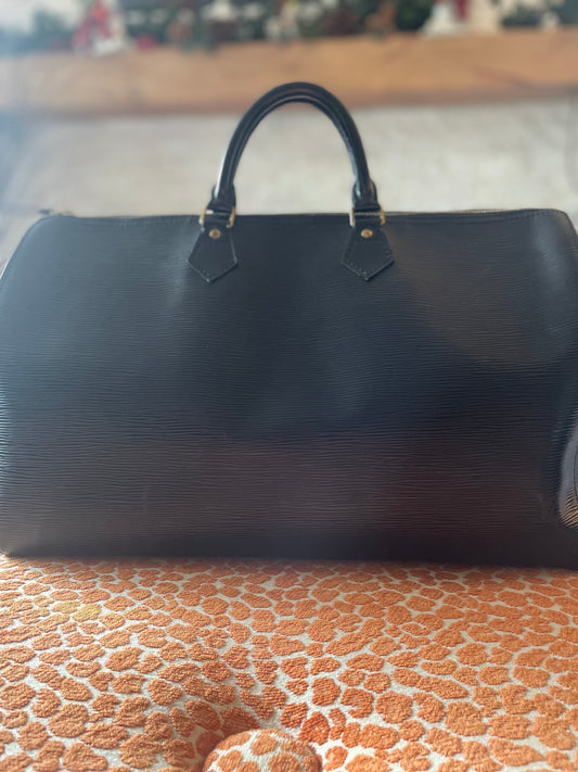 LOUIS VUITTON SPEEDY 40 BLACK EPI