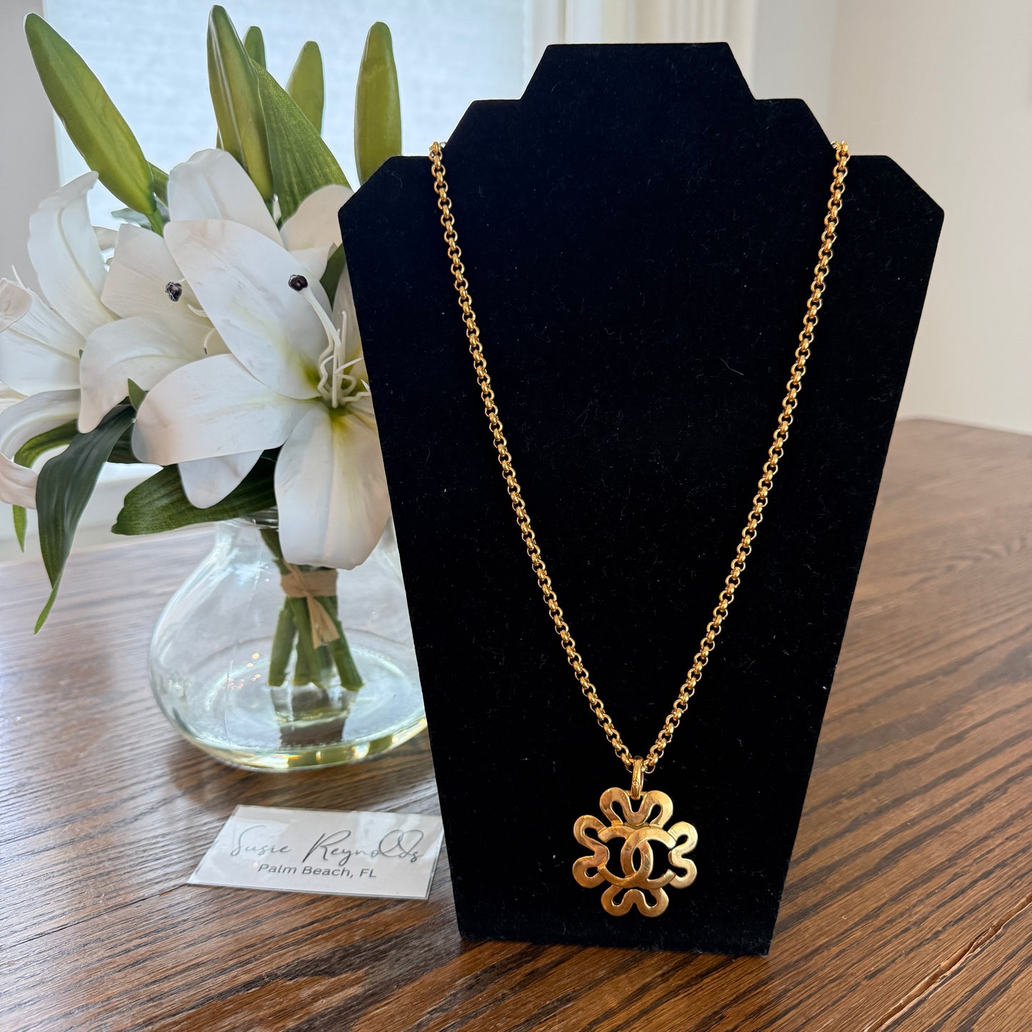 Chanel Clover Necklace