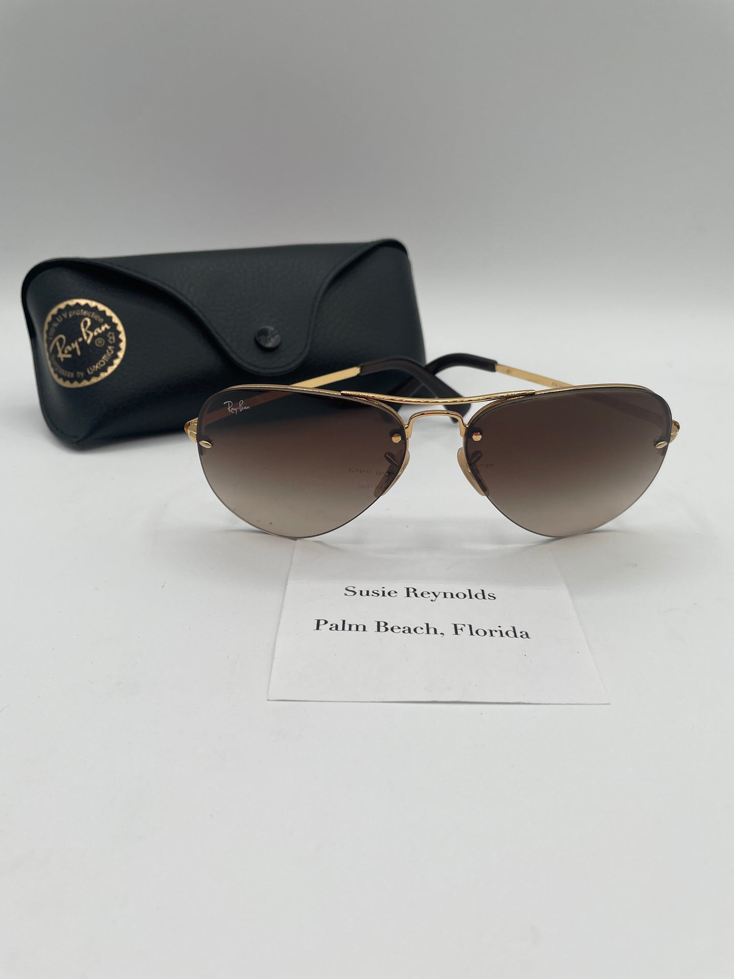 RAY BAN BROWN GRADIENT AVIATOR