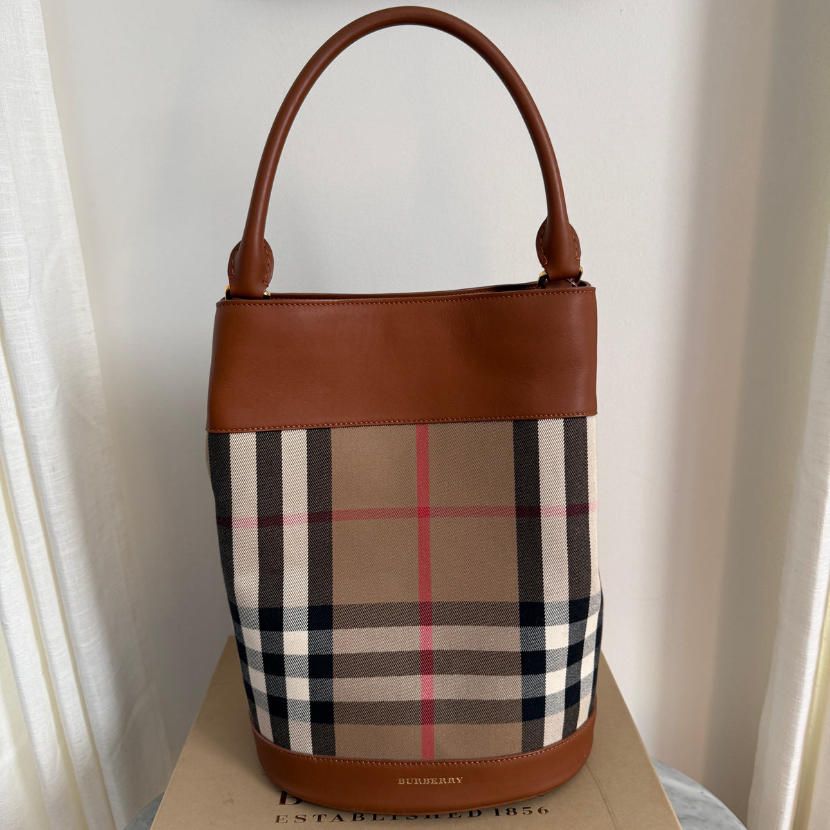Burberry House Check Bucket Bag