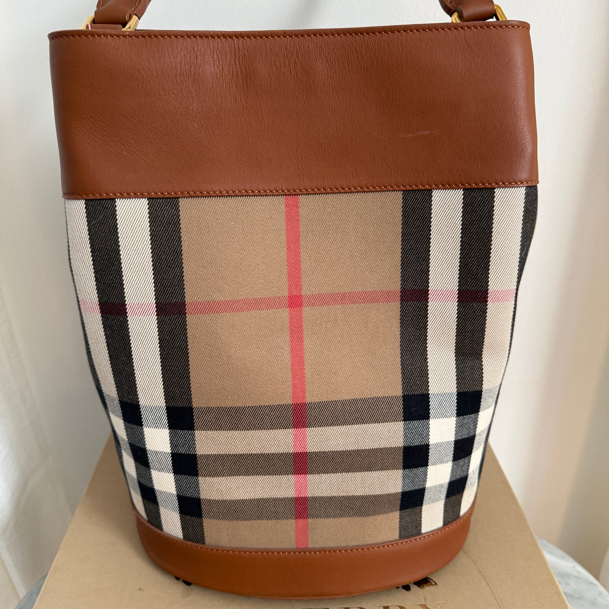Burberry House Check Bucket Bag