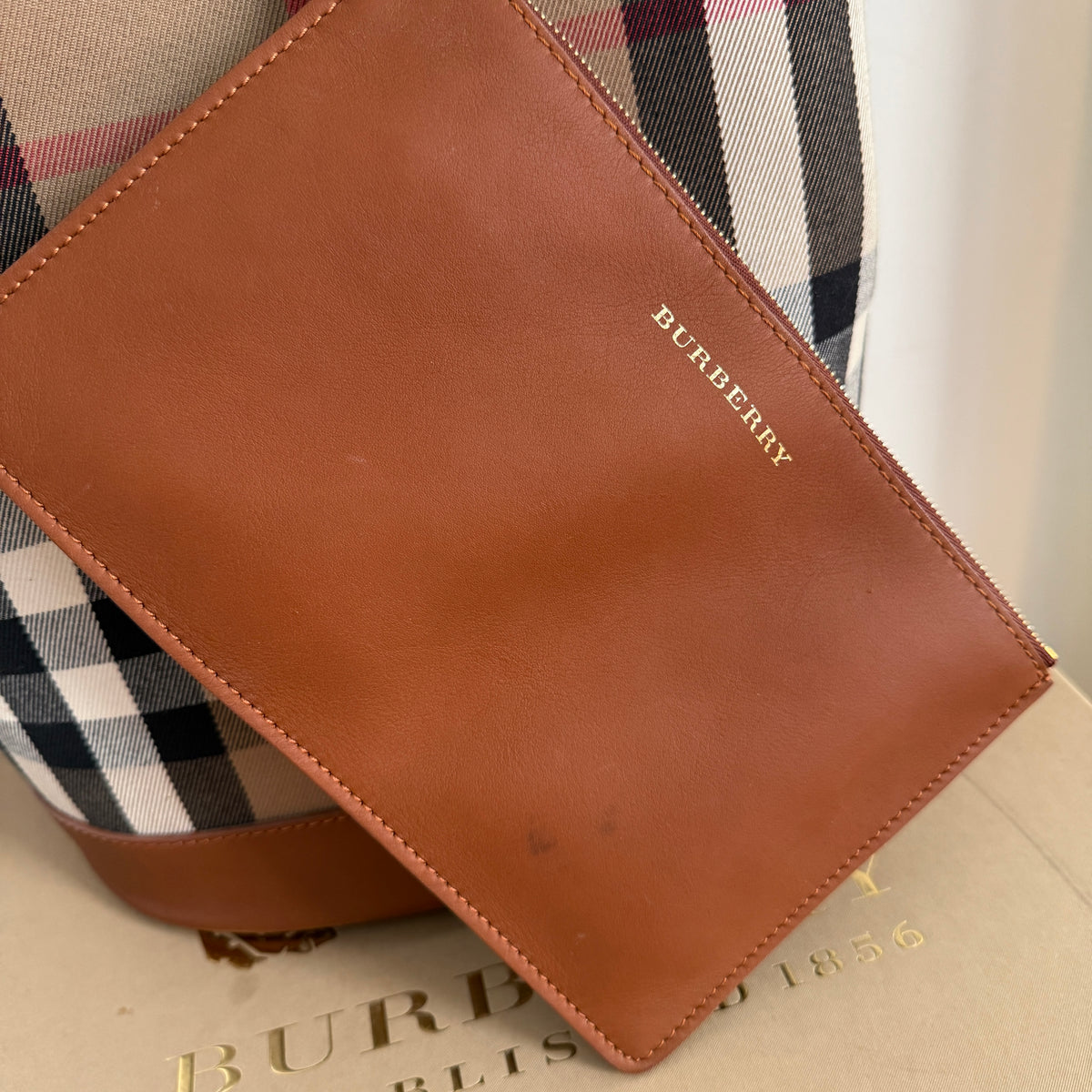 Burberry House Check Bucket Bag