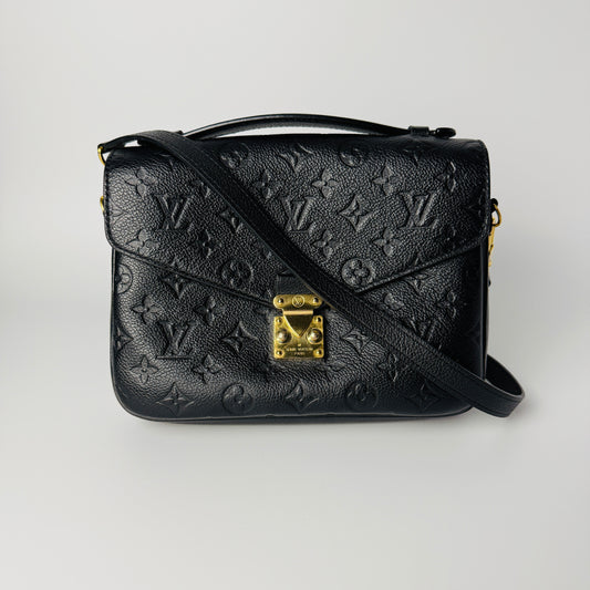 Louis Vuitton Pochette Metis Black Empreinte