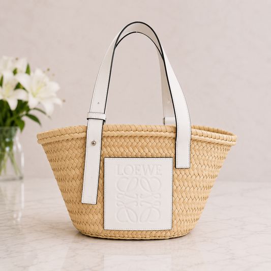 Loewe Raffia Basket Bag